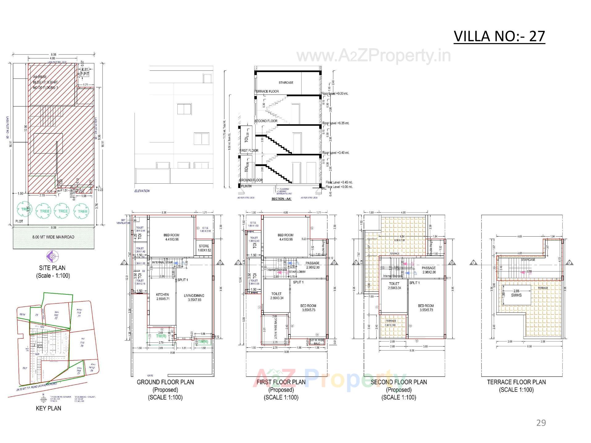 Layout of real estate project Oscar Kingsville located at Rajkot, Rajkot, Gujarat