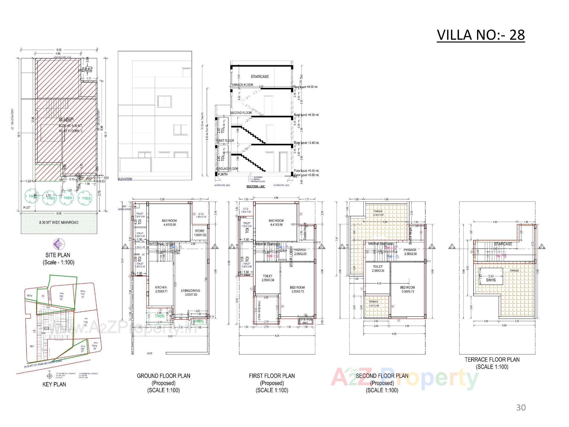 Layout of real estate project Oscar Kingsville located at Rajkot, Rajkot, Gujarat