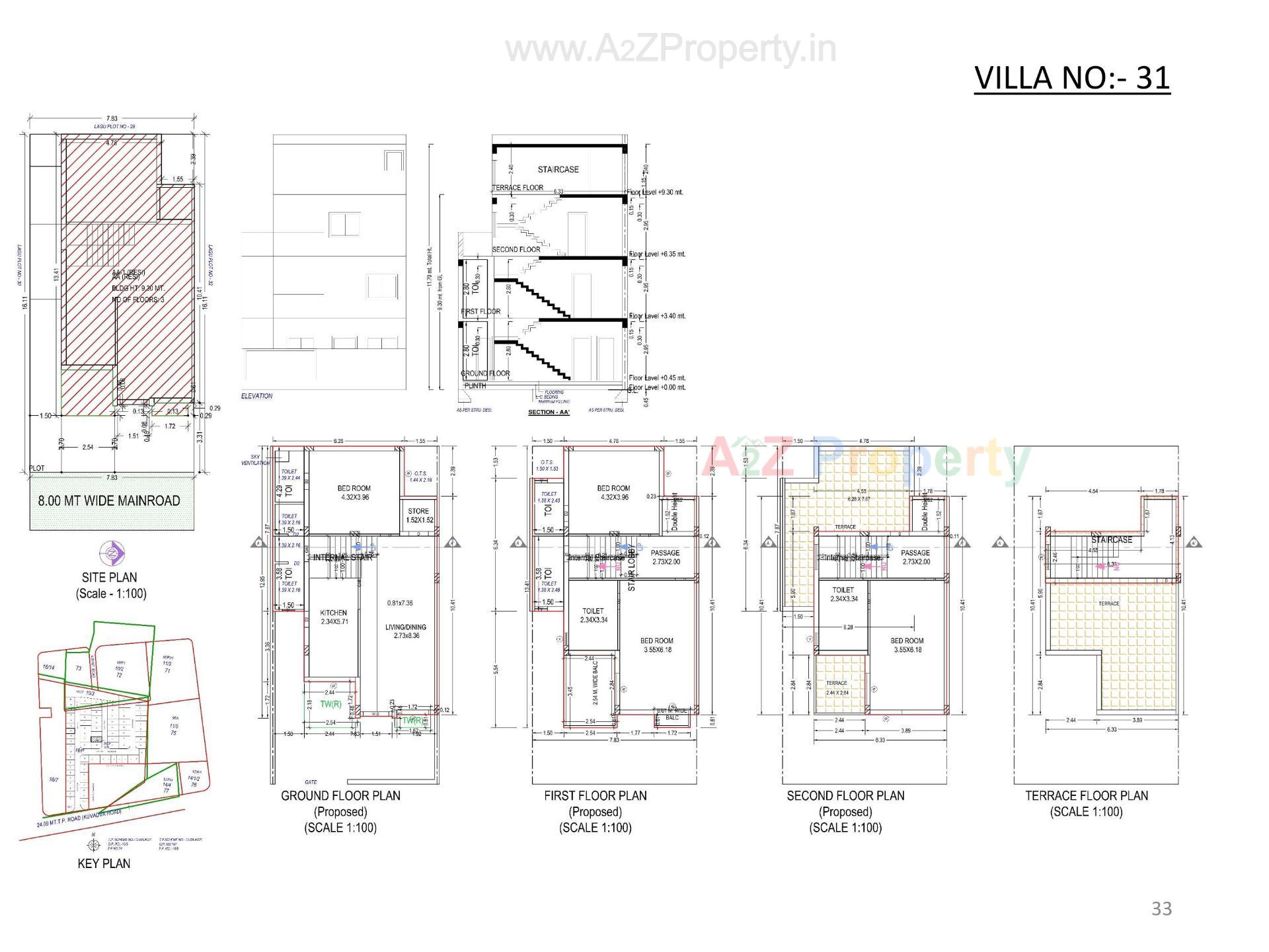 Layout of real estate project Oscar Kingsville located at Rajkot, Rajkot, Gujarat