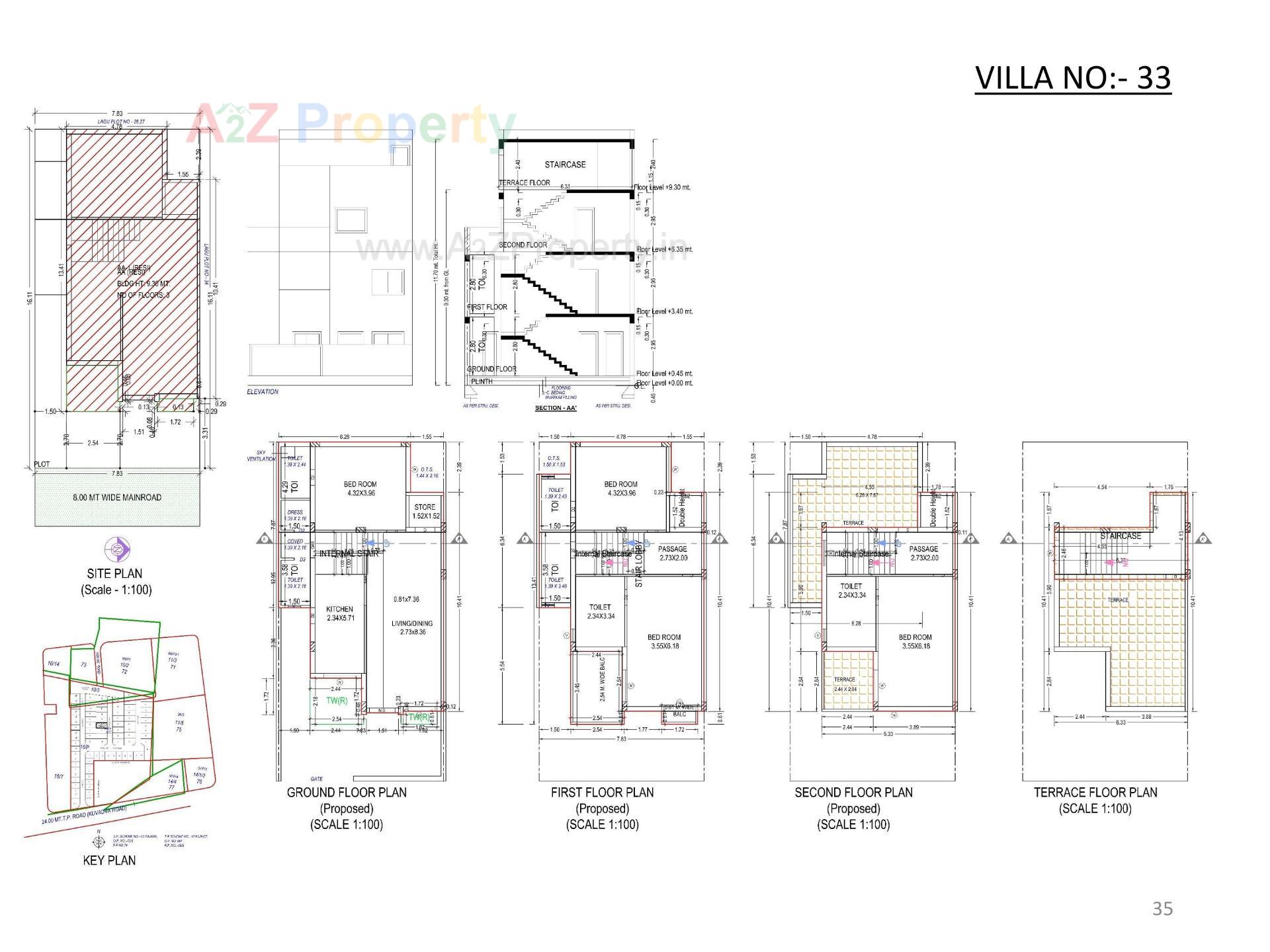 Layout of real estate project Oscar Kingsville located at Rajkot, Rajkot, Gujarat