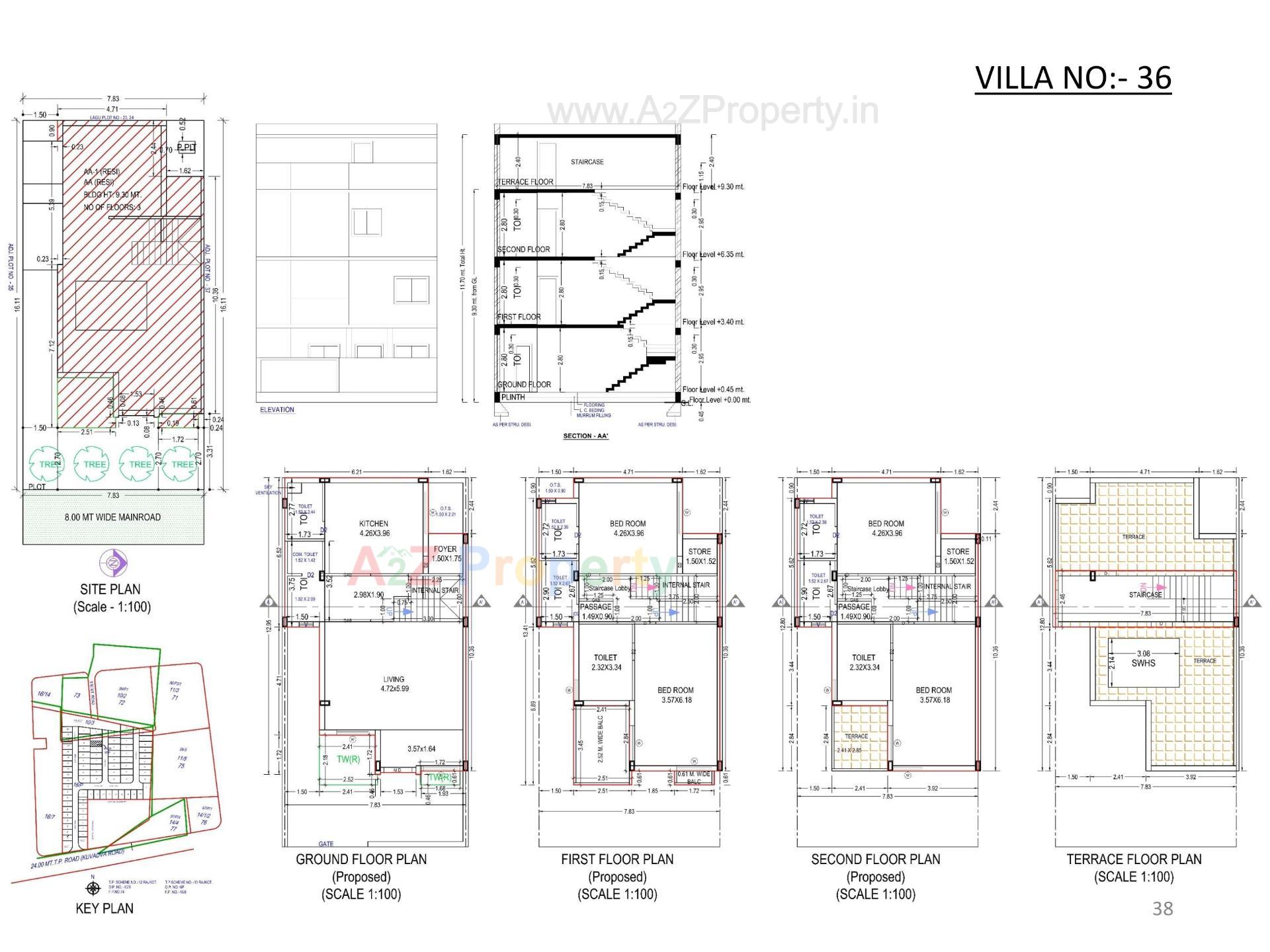Layout of real estate project Oscar Kingsville located at Rajkot, Rajkot, Gujarat