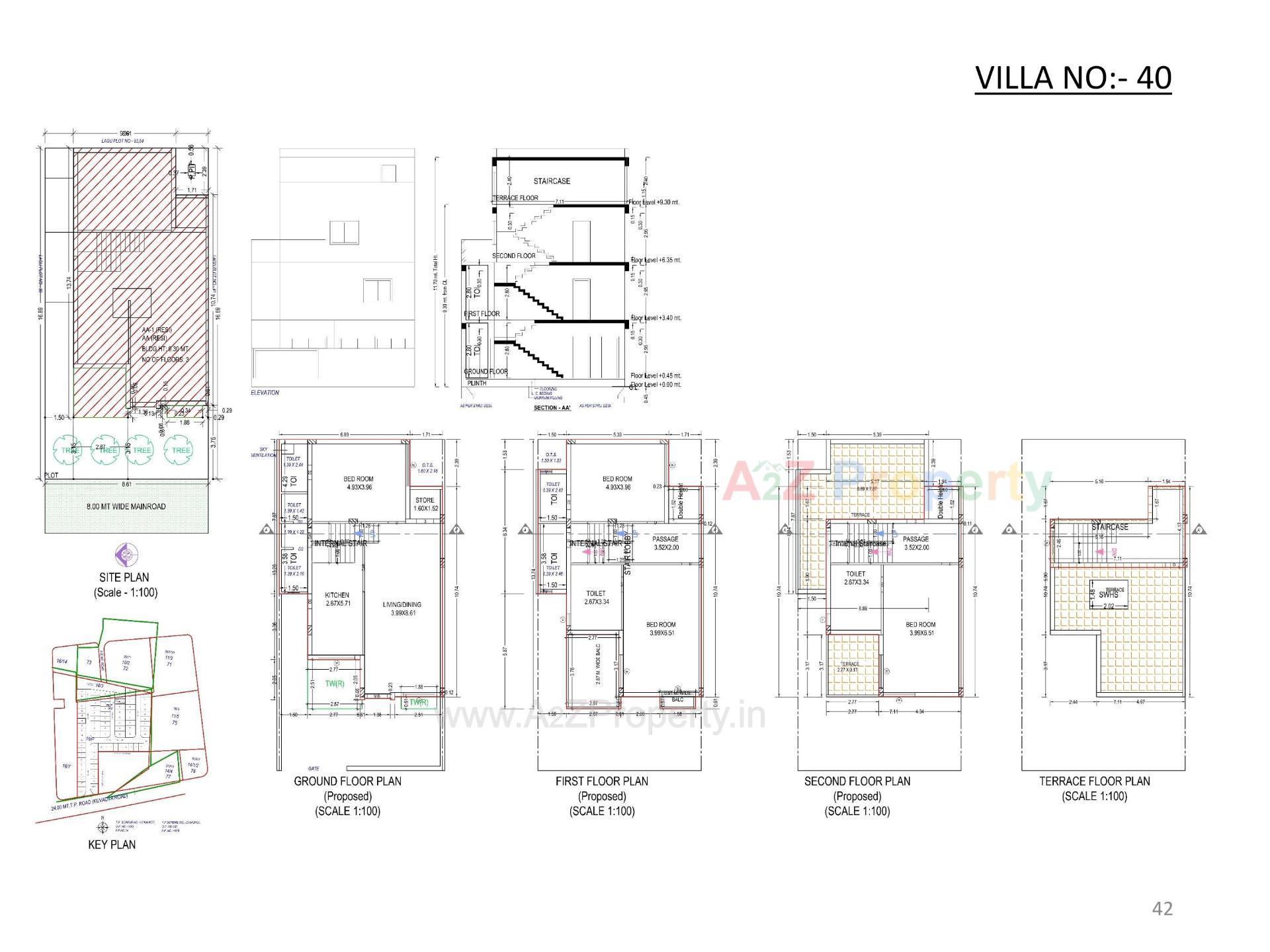 Layout of real estate project Oscar Kingsville located at Rajkot, Rajkot, Gujarat
