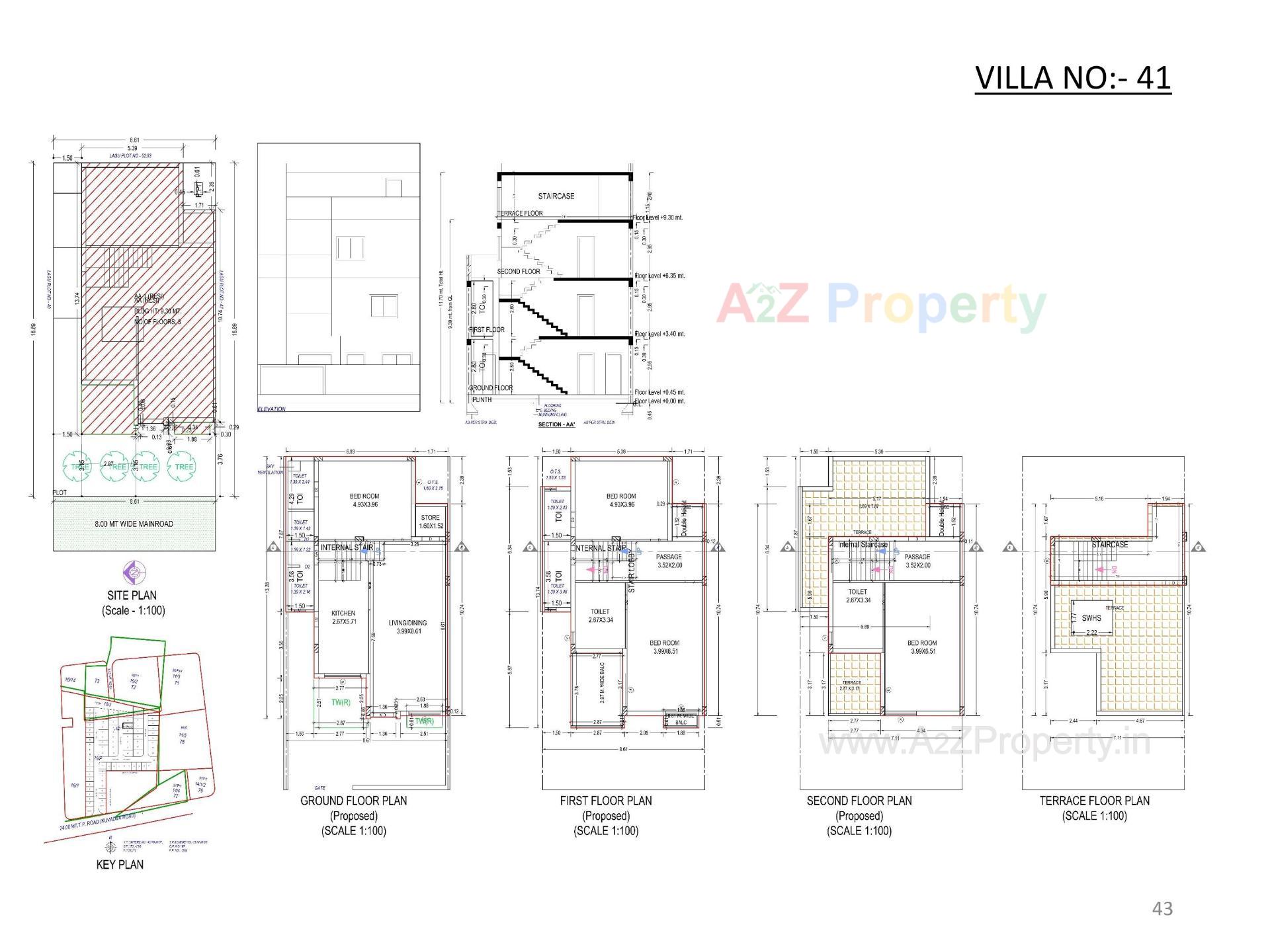 Layout of real estate project Oscar Kingsville located at Rajkot, Rajkot, Gujarat