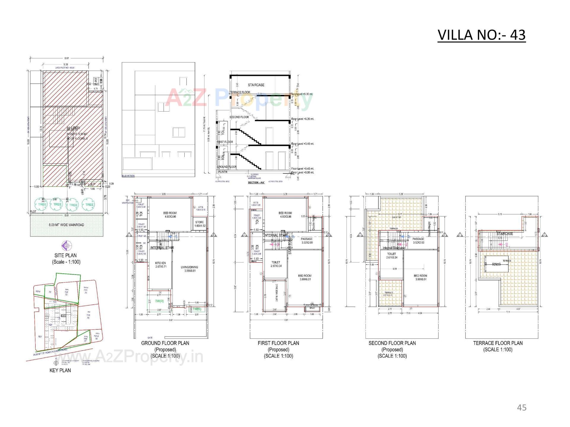 Layout of real estate project Oscar Kingsville located at Rajkot, Rajkot, Gujarat