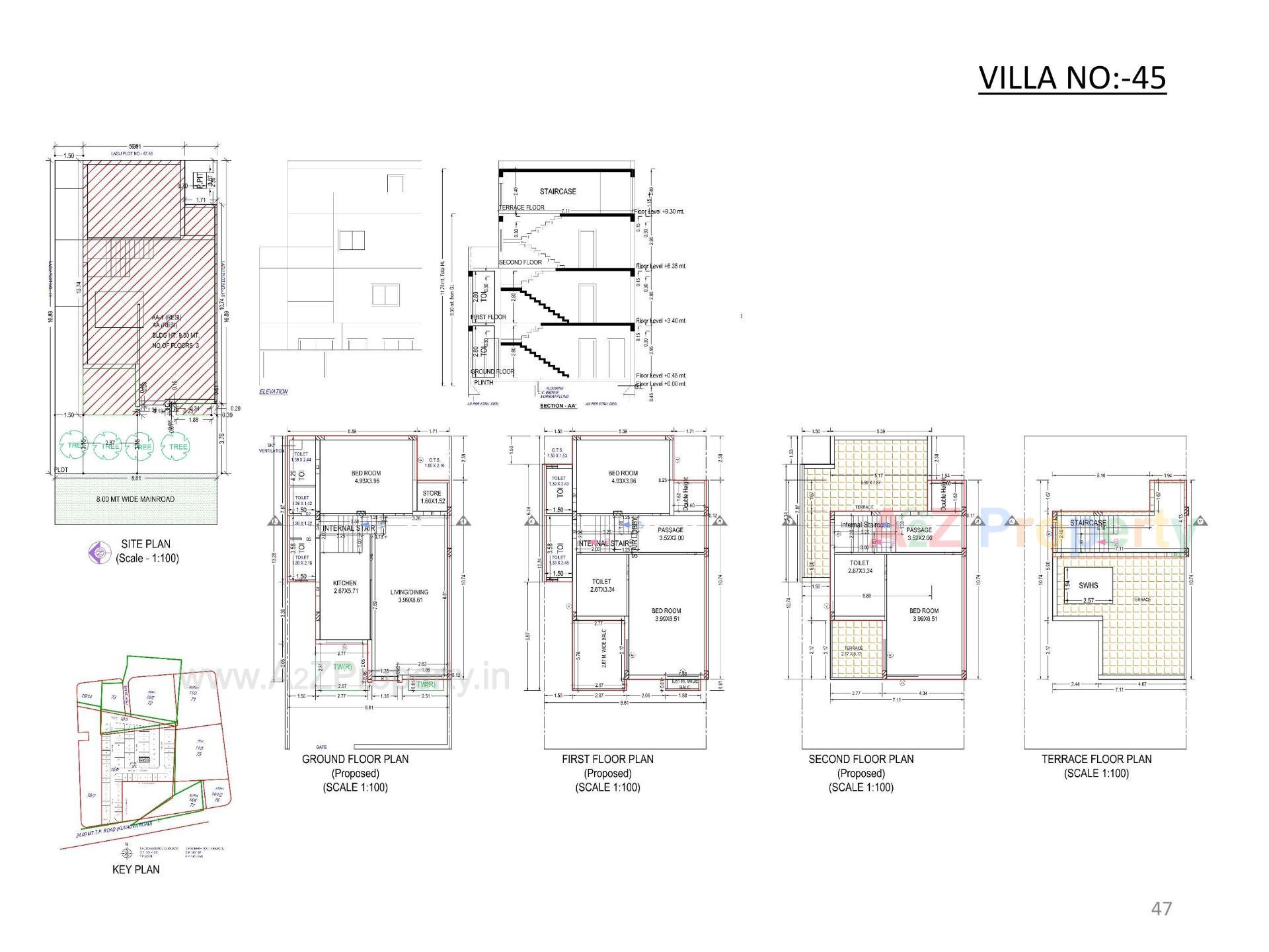 Layout of real estate project Oscar Kingsville located at Rajkot, Rajkot, Gujarat