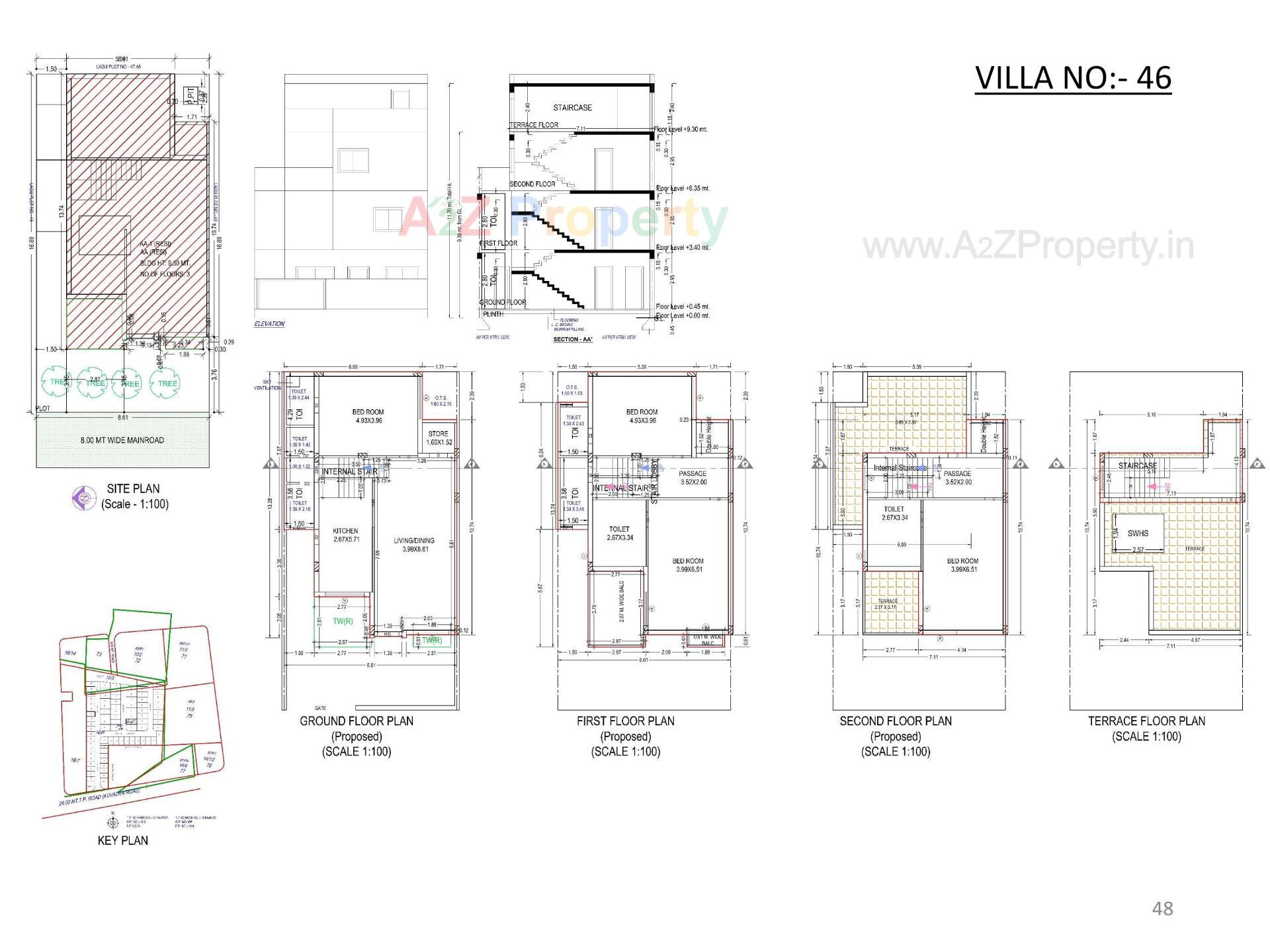 Layout of real estate project Oscar Kingsville located at Rajkot, Rajkot, Gujarat