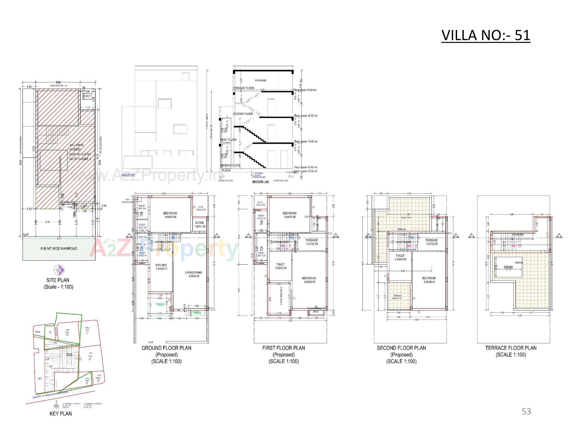 Layout of real estate project Oscar Kingsville located at Rajkot, Rajkot, Gujarat