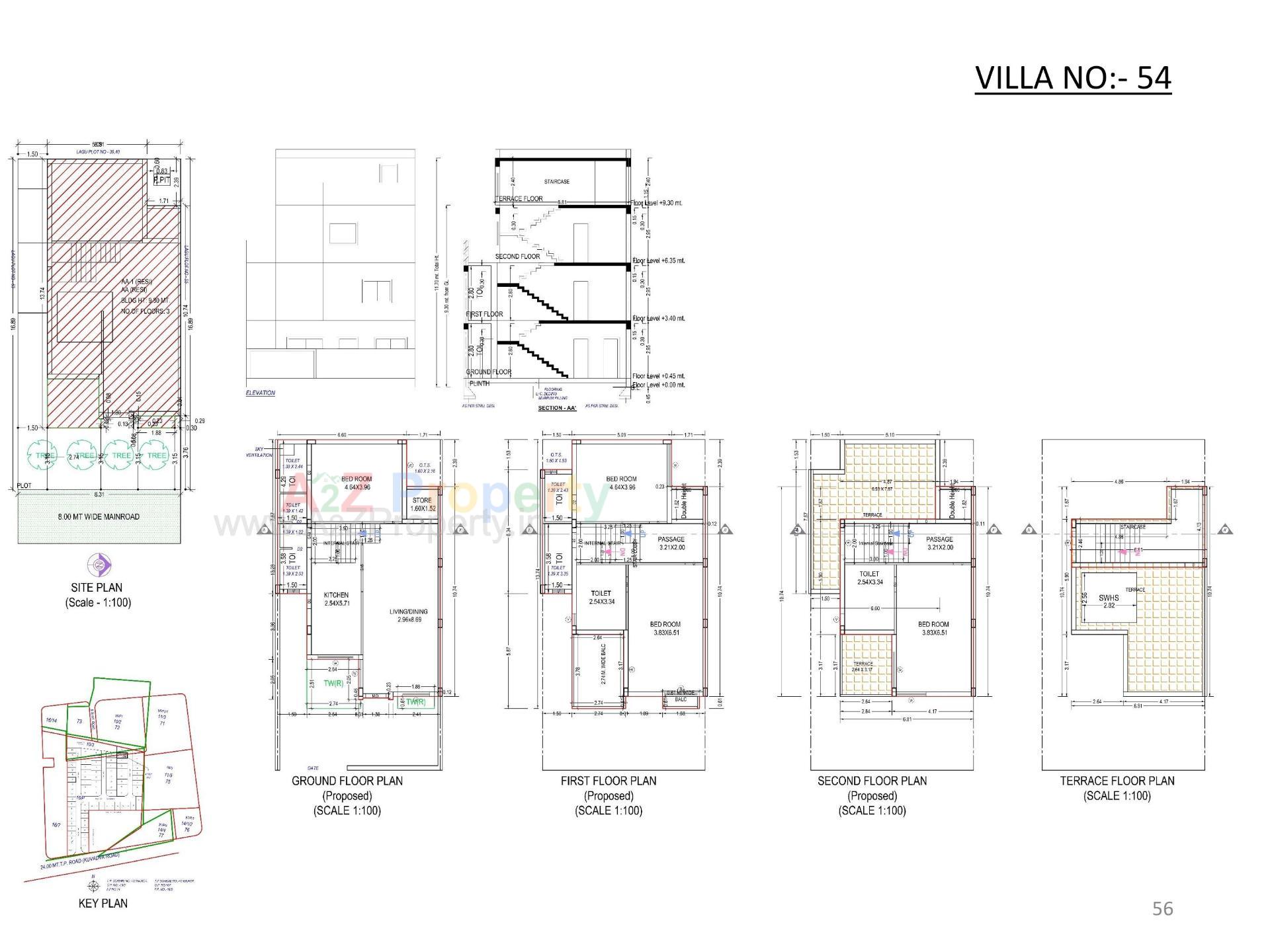 Layout of real estate project Oscar Kingsville located at Rajkot, Rajkot, Gujarat