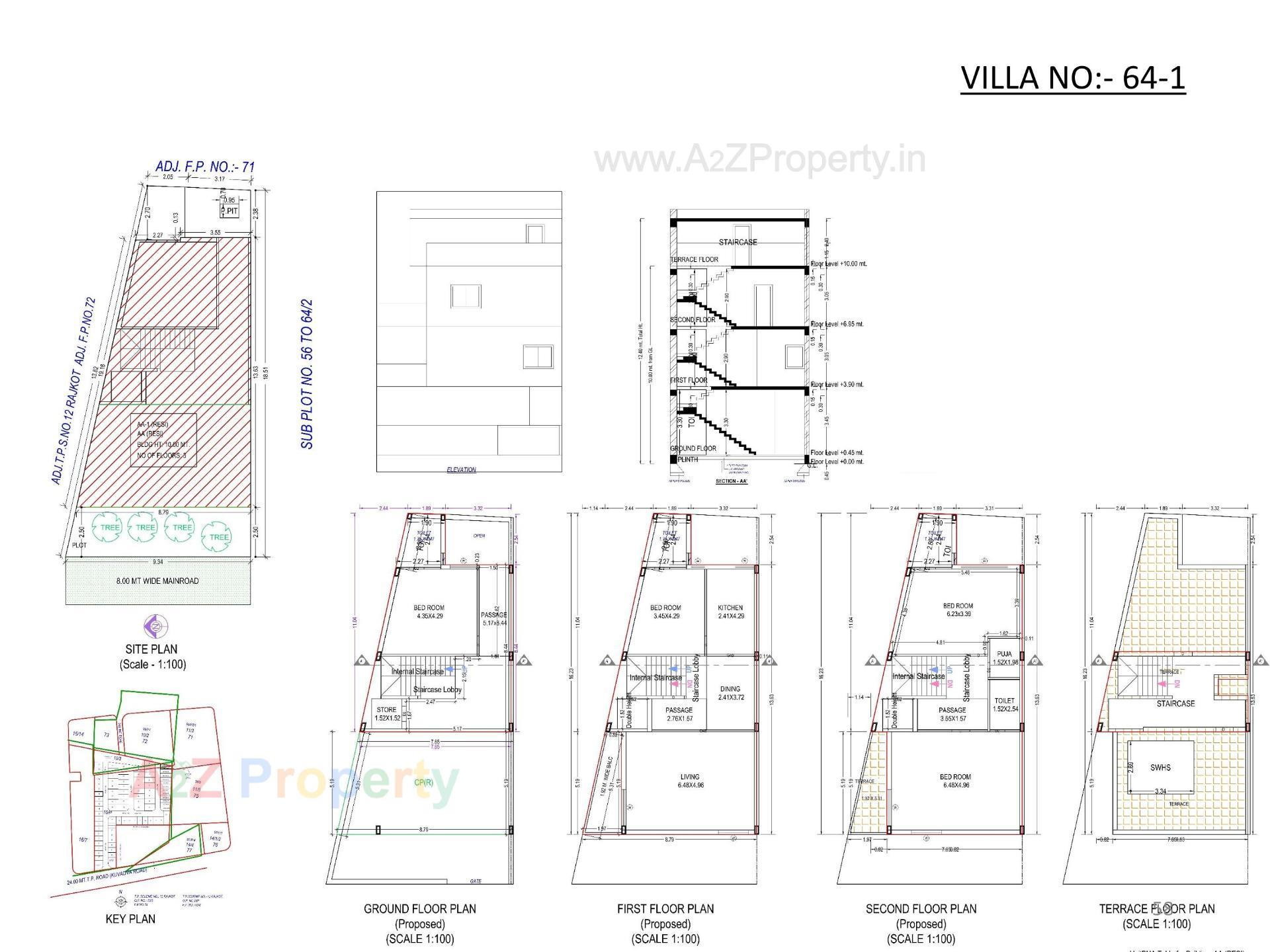 Layout of real estate project Oscar Kingsville located at Rajkot, Rajkot, Gujarat