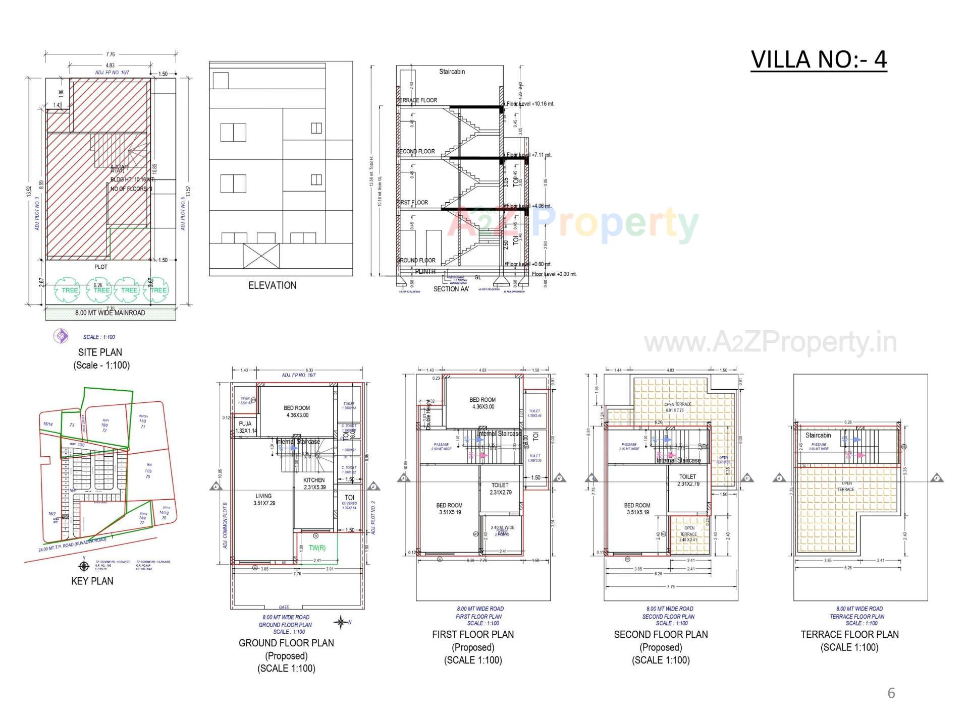 Layout of real estate project Oscar Kingsville located at Rajkot, Rajkot, Gujarat