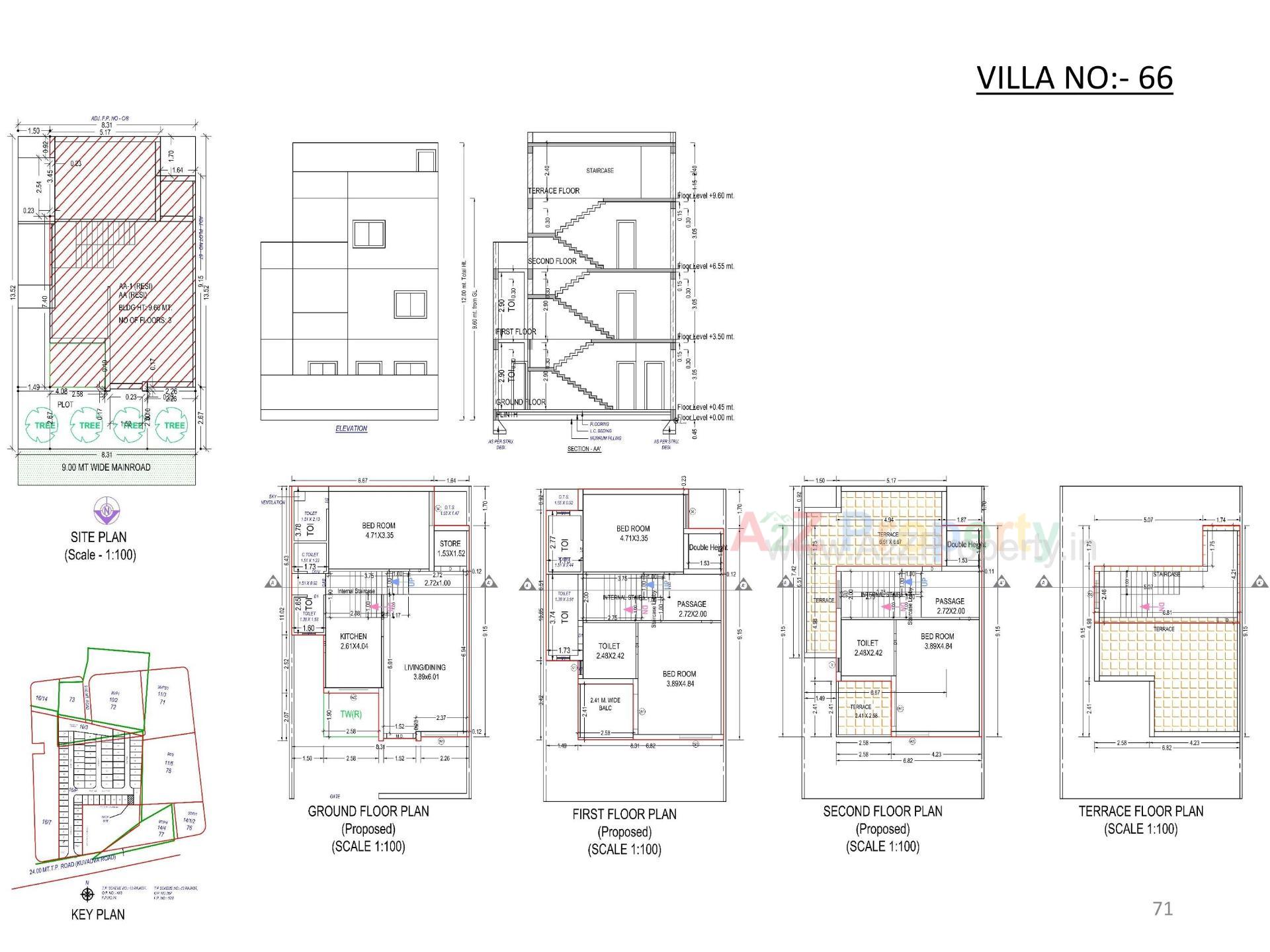 Layout of real estate project Oscar Kingsville located at Rajkot, Rajkot, Gujarat