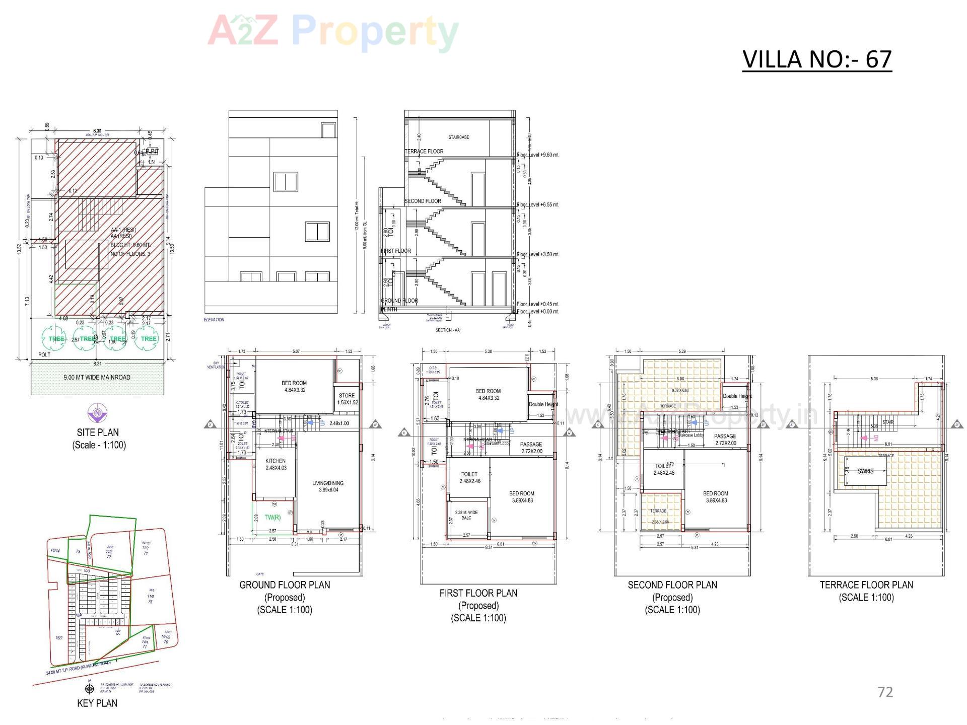 Layout of real estate project Oscar Kingsville located at Rajkot, Rajkot, Gujarat