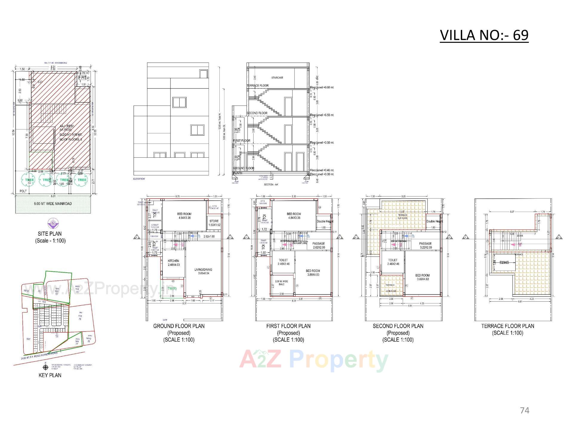 Layout of real estate project Oscar Kingsville located at Rajkot, Rajkot, Gujarat
