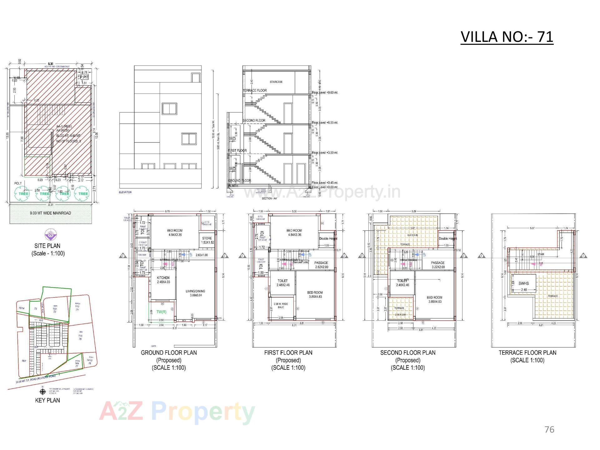 Layout of real estate project Oscar Kingsville located at Rajkot, Rajkot, Gujarat