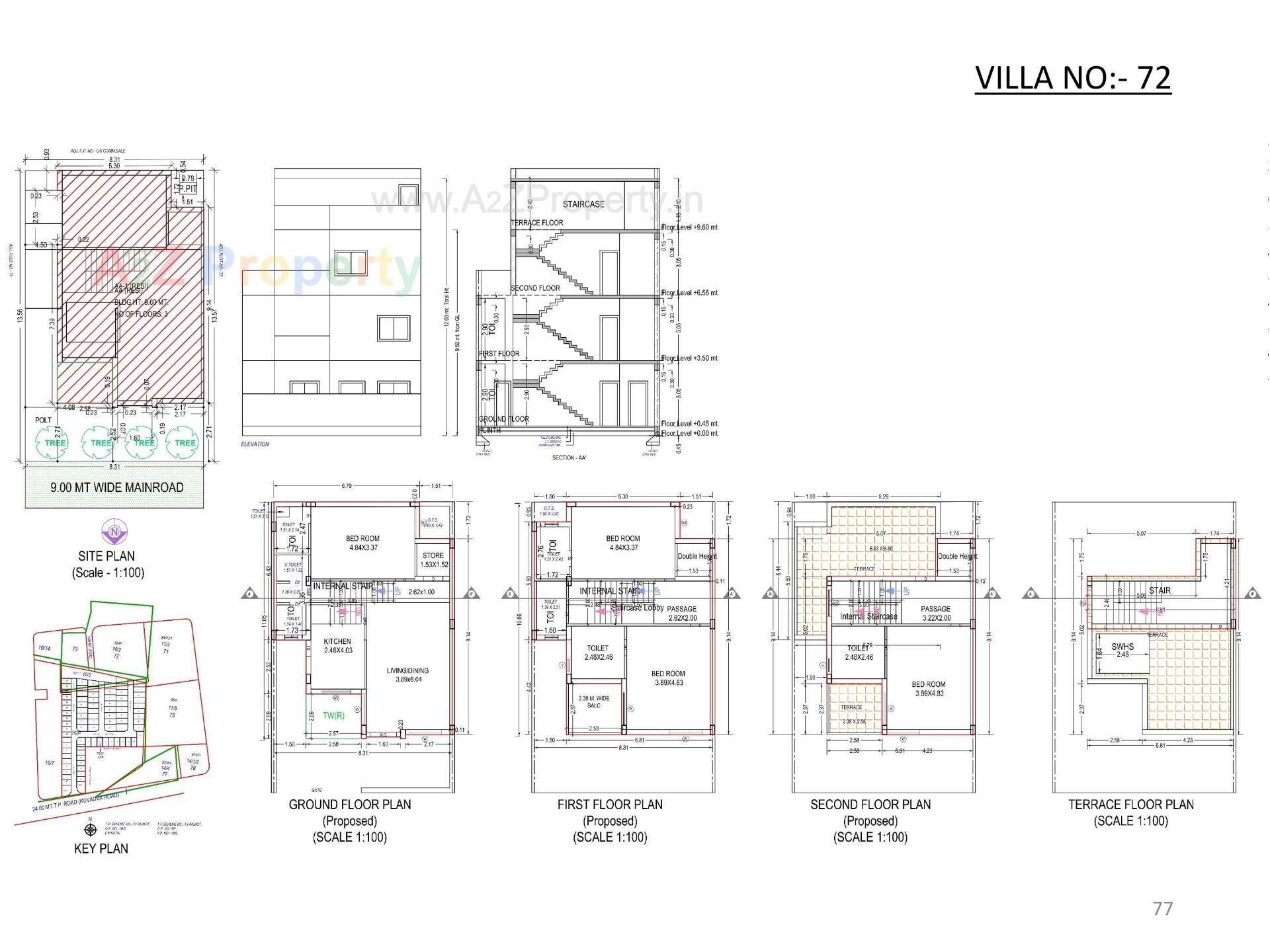 Layout of real estate project Oscar Kingsville located at Rajkot, Rajkot, Gujarat