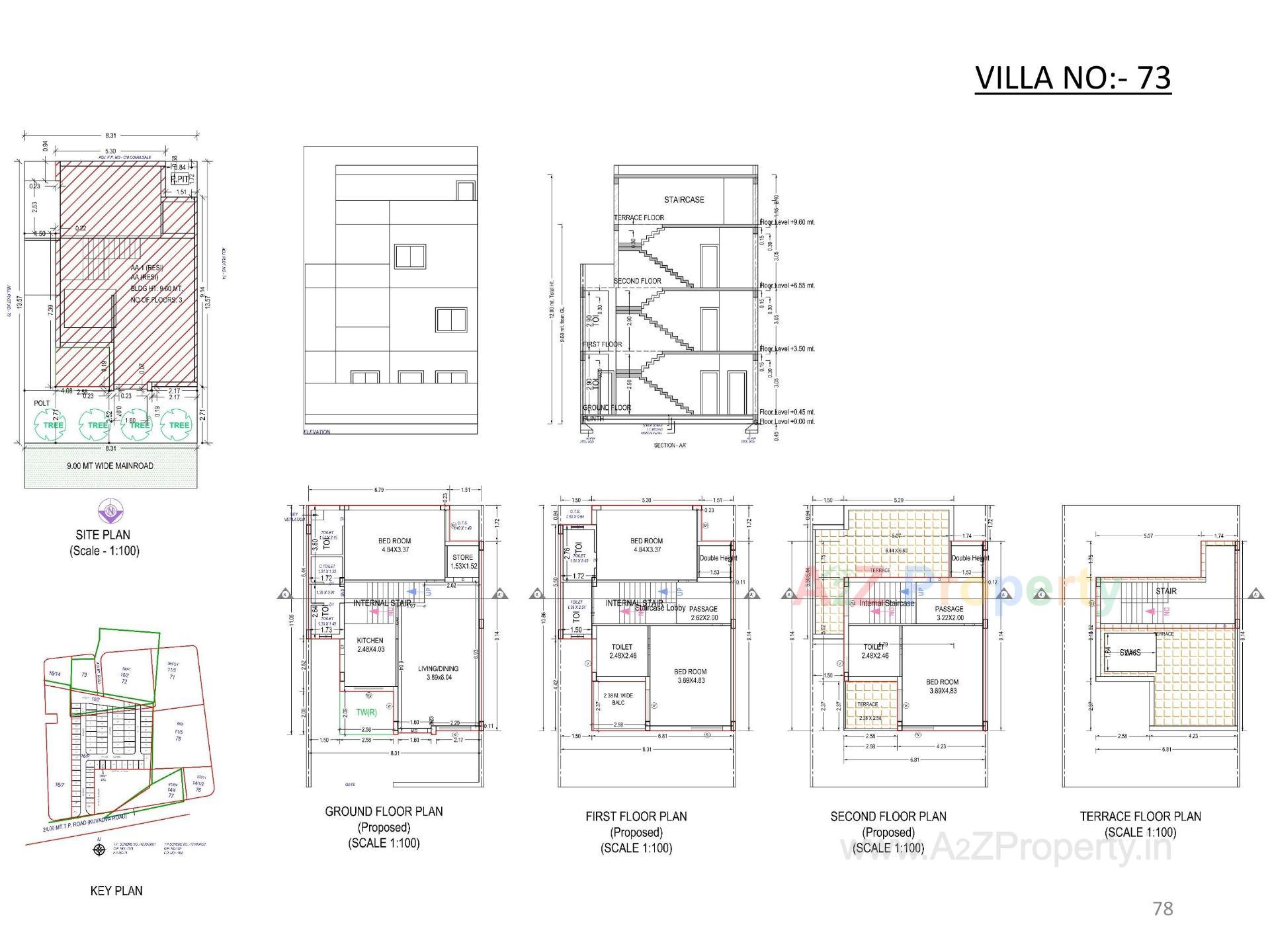 Layout of real estate project Oscar Kingsville located at Rajkot, Rajkot, Gujarat