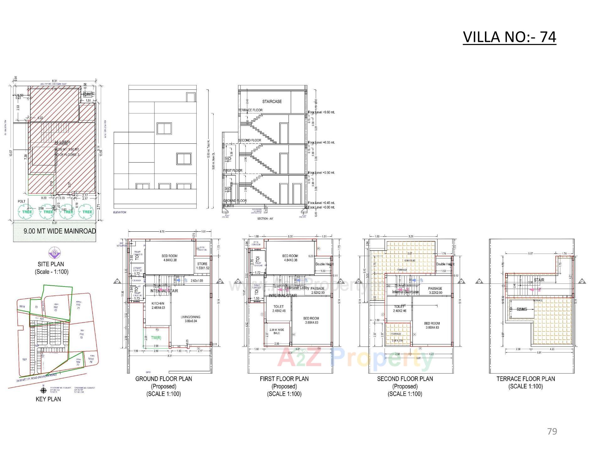 Layout of real estate project Oscar Kingsville located at Rajkot, Rajkot, Gujarat