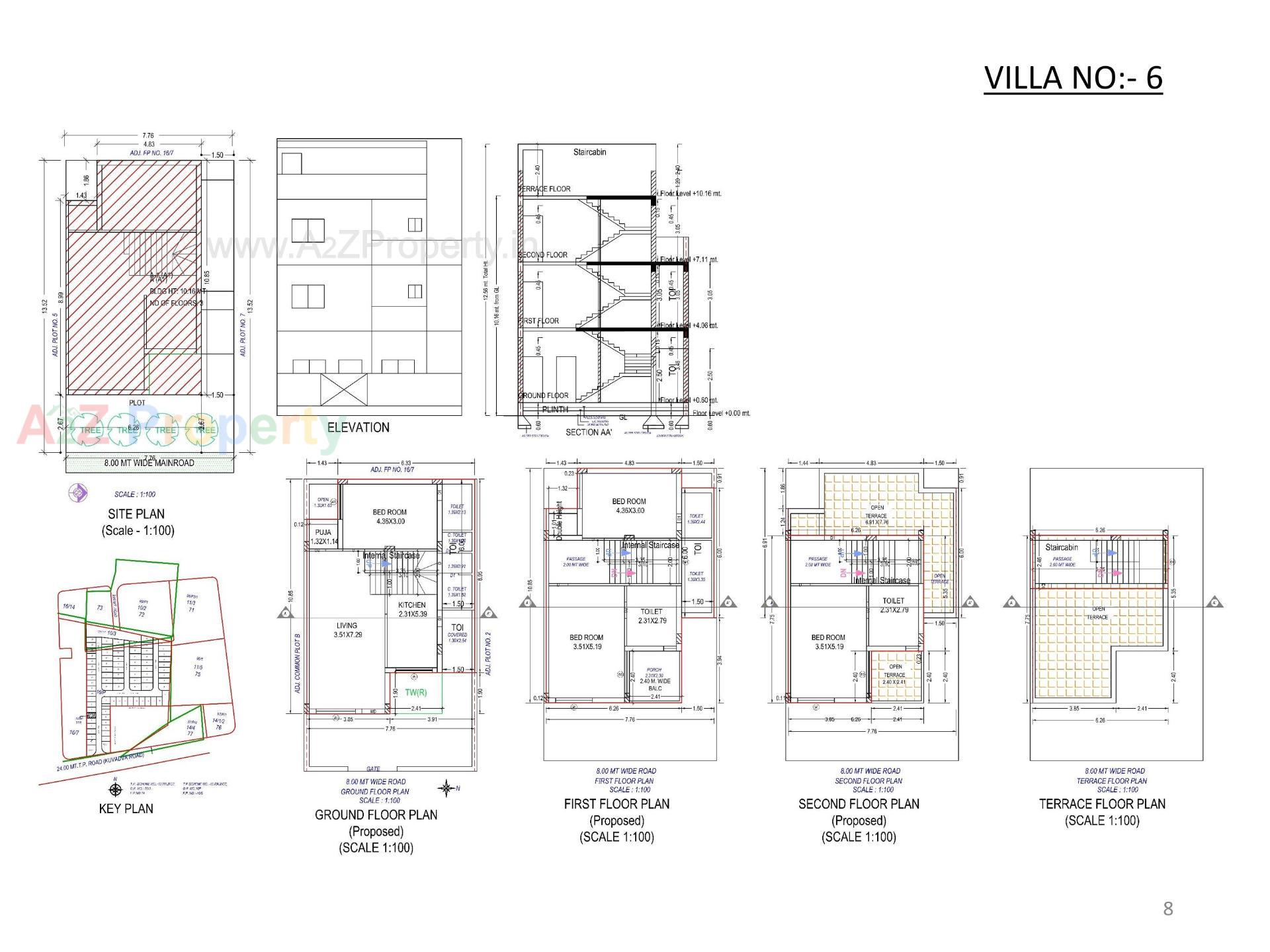 Layout of real estate project Oscar Kingsville located at Rajkot, Rajkot, Gujarat