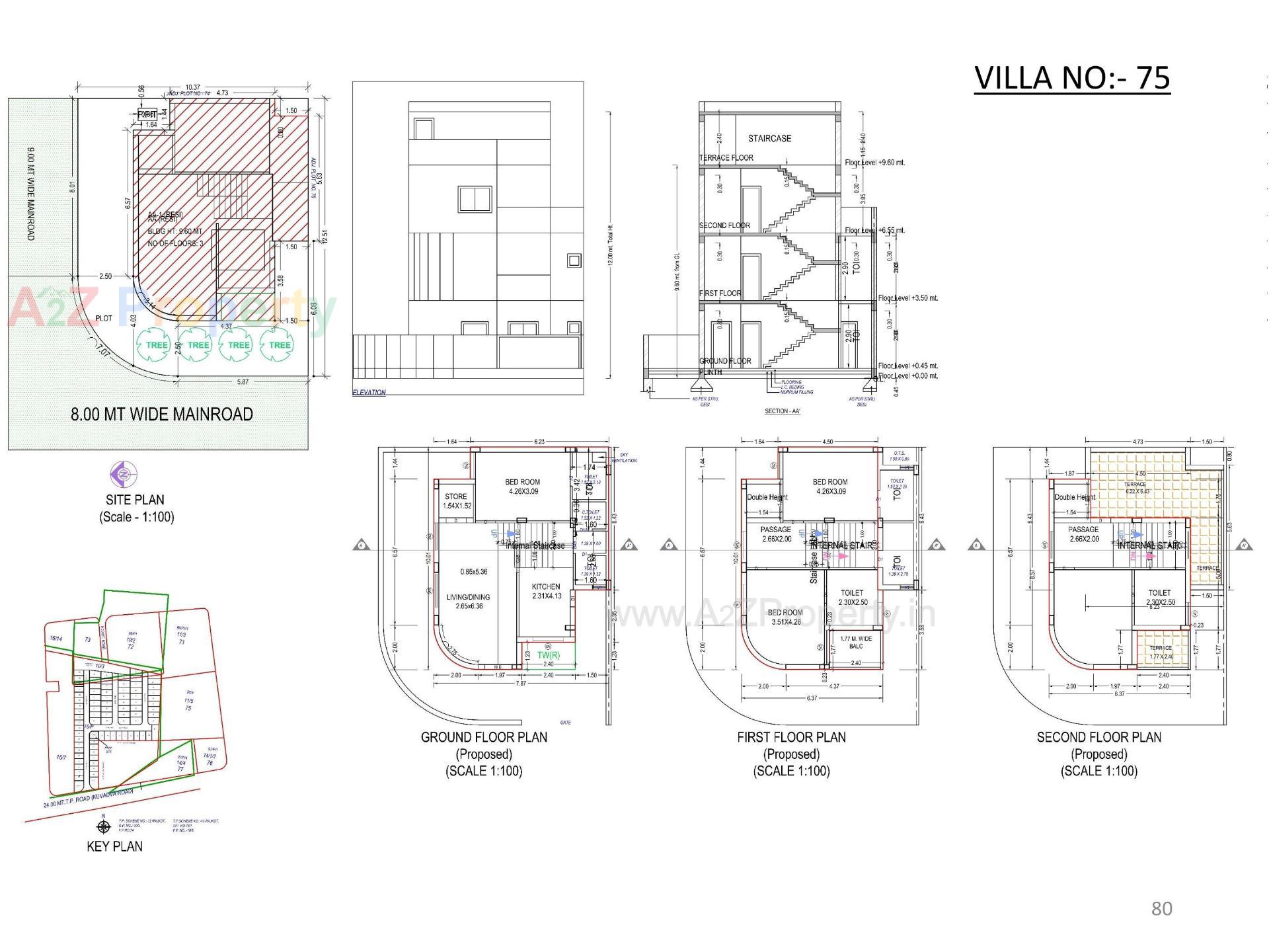 Layout of real estate project Oscar Kingsville located at Rajkot, Rajkot, Gujarat