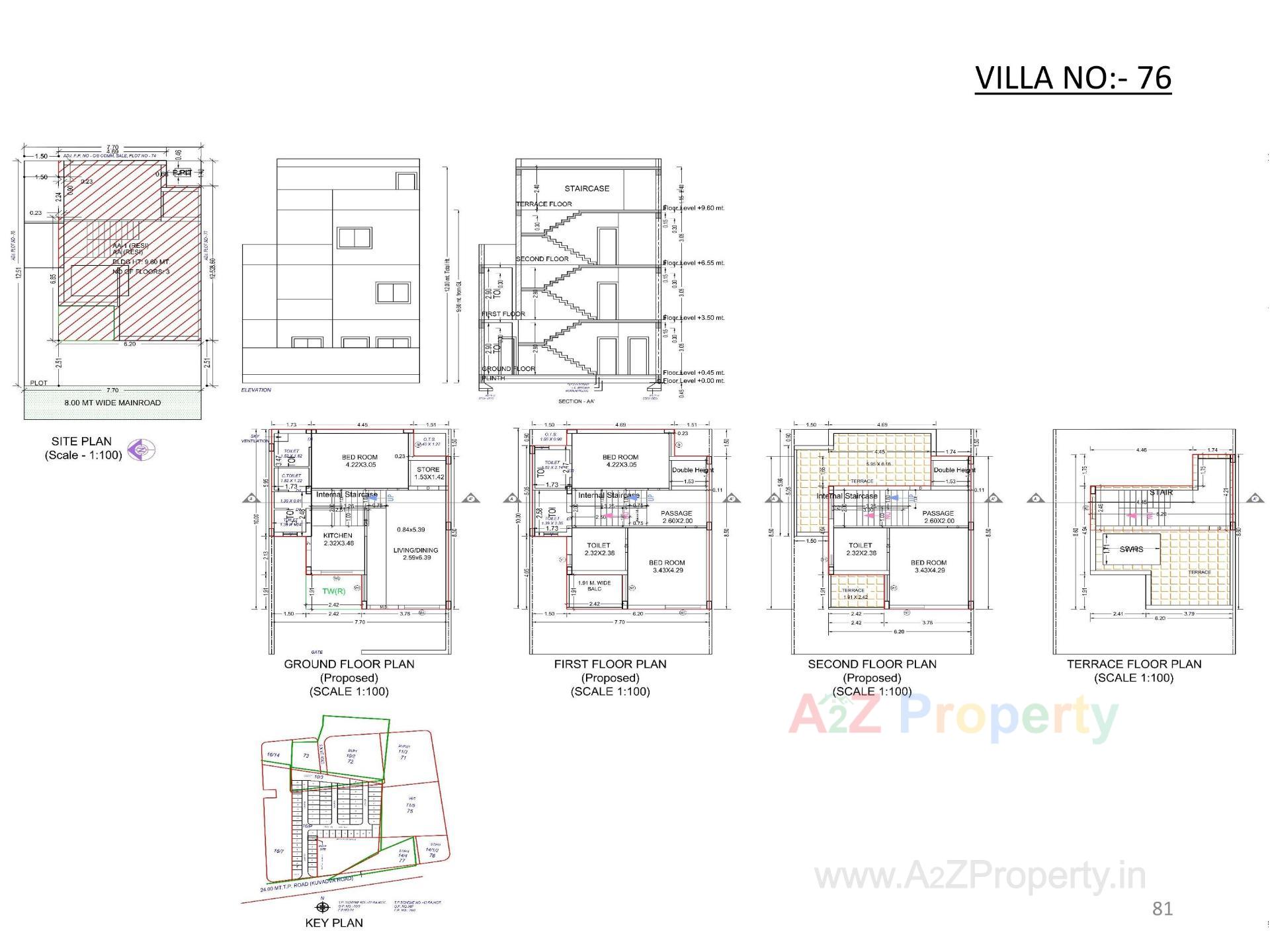 Layout of real estate project Oscar Kingsville located at Rajkot, Rajkot, Gujarat