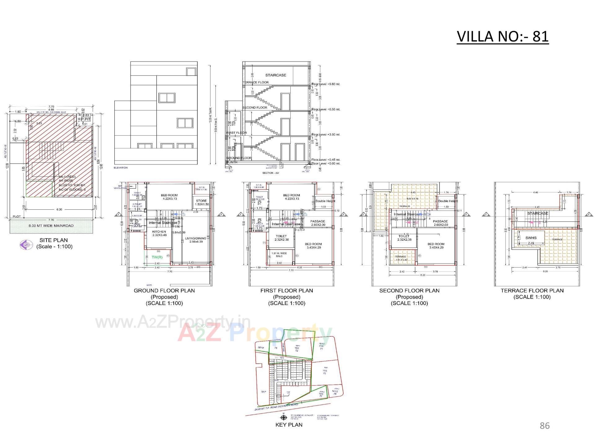 Layout of real estate project Oscar Kingsville located at Rajkot, Rajkot, Gujarat