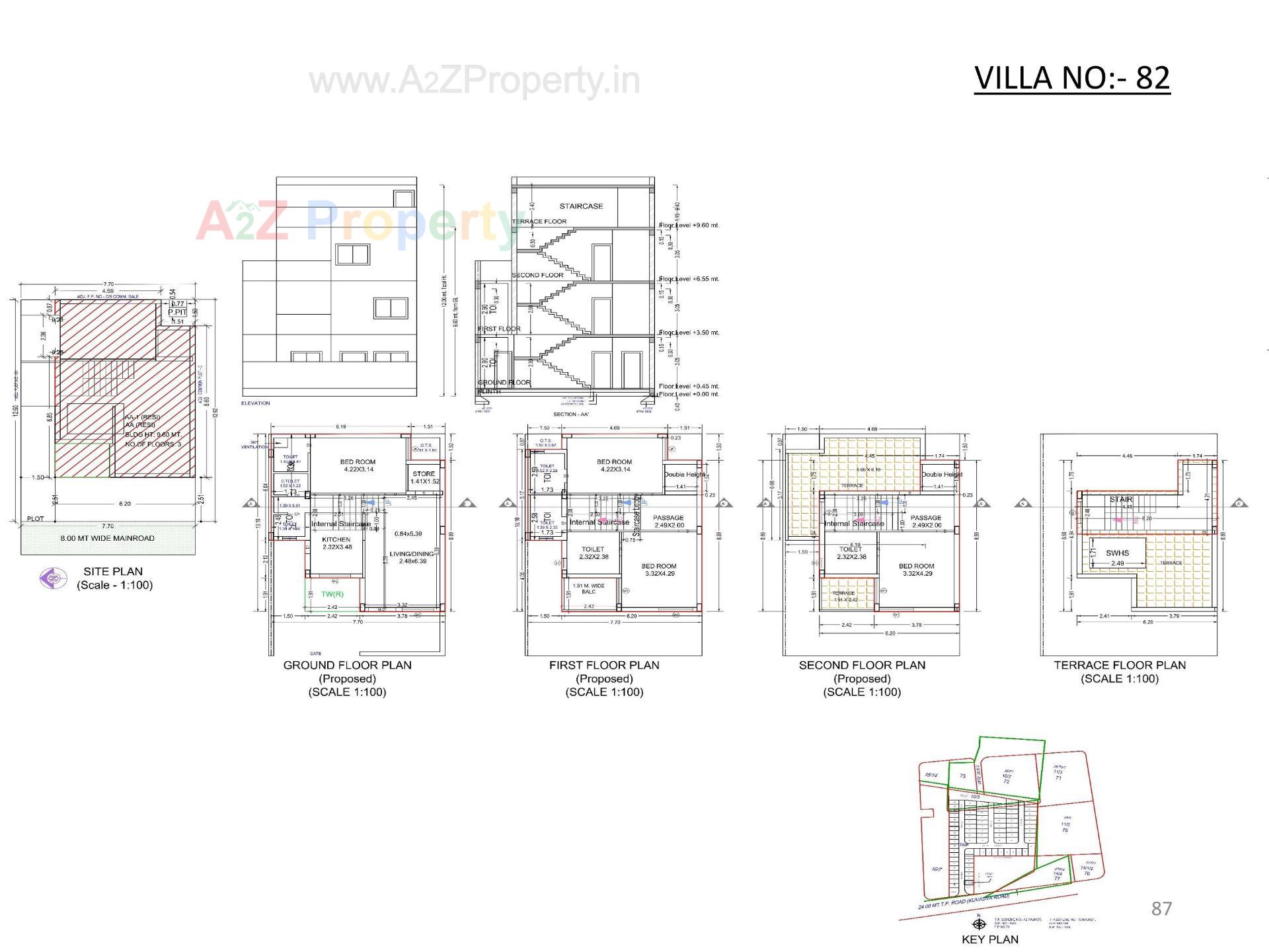 Layout of real estate project Oscar Kingsville located at Rajkot, Rajkot, Gujarat