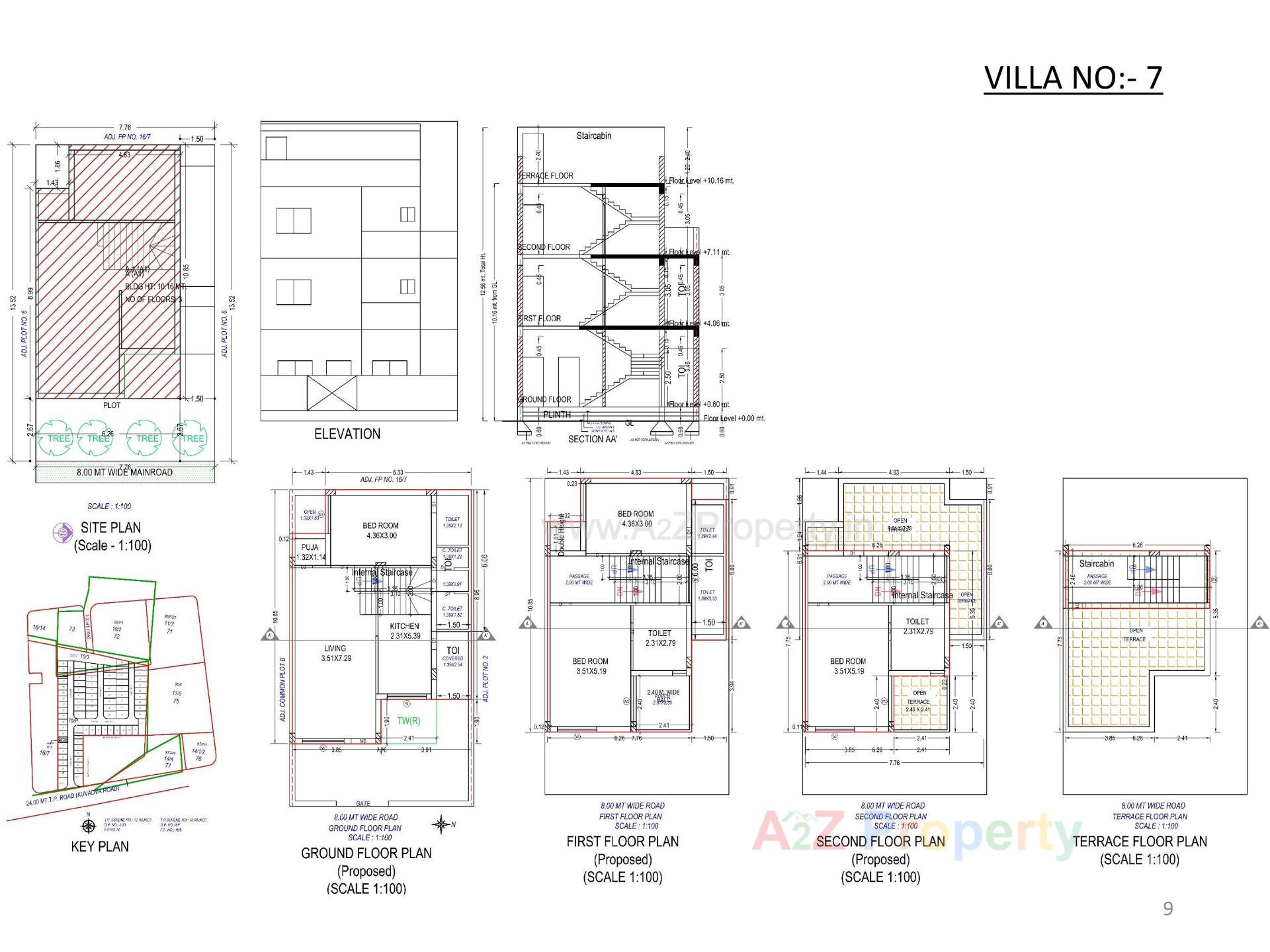 Layout of real estate project Oscar Kingsville located at Rajkot, Rajkot, Gujarat