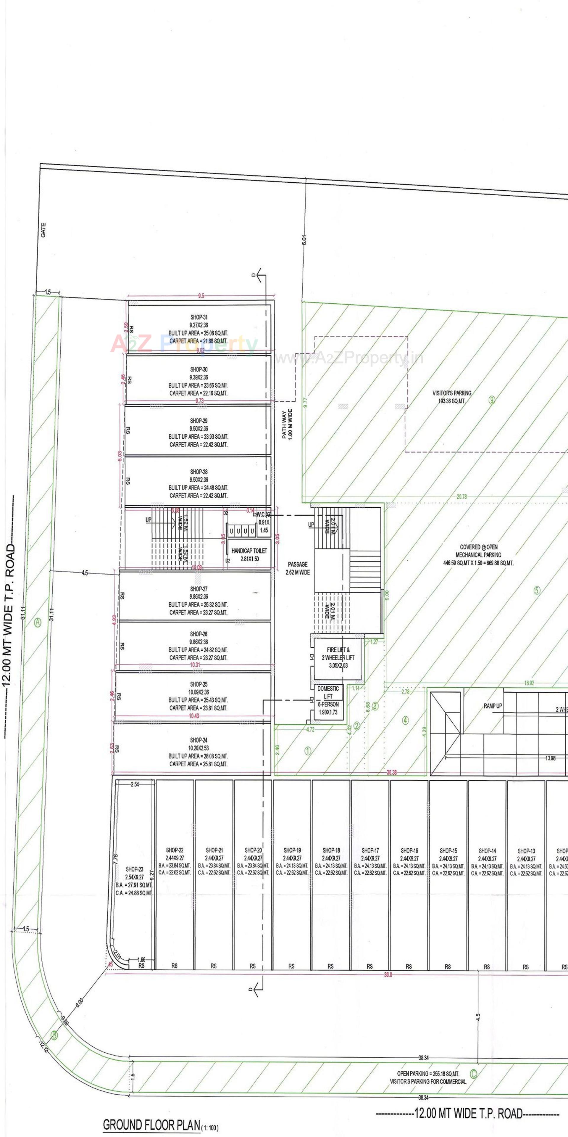 Layout of real estate project Pacific Star located at Rajkot, Rajkot, Gujarat