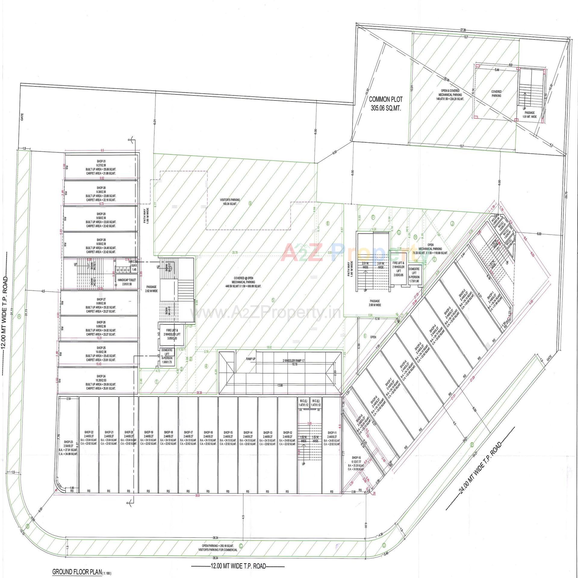 Layout of real estate project Pacific Star located at Rajkot, Rajkot, Gujarat