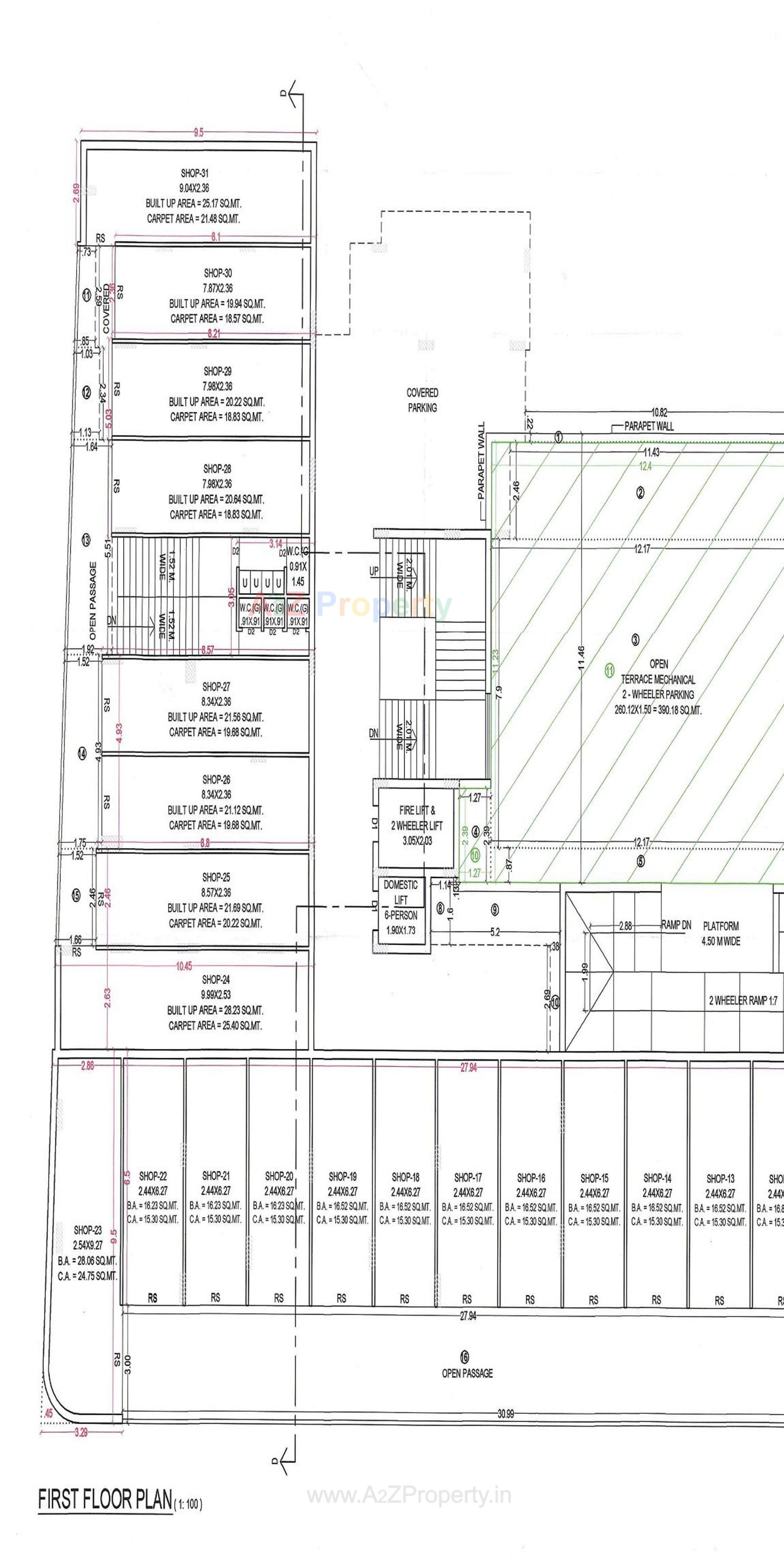 Layout of real estate project Pacific Star located at Rajkot, Rajkot, Gujarat
