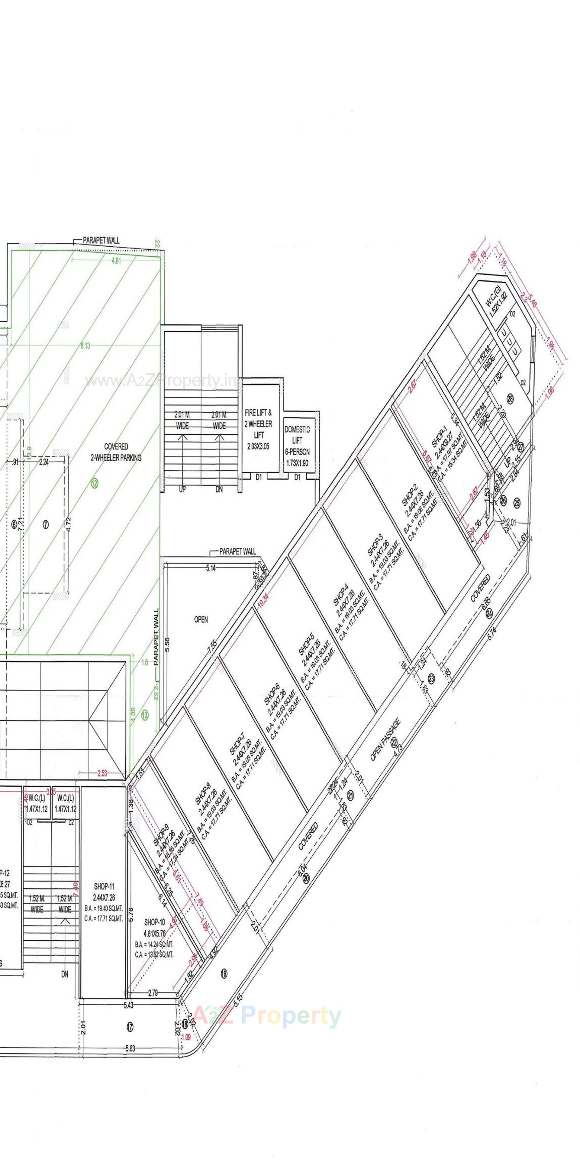 Layout of real estate project Pacific Star located at Rajkot, Rajkot, Gujarat