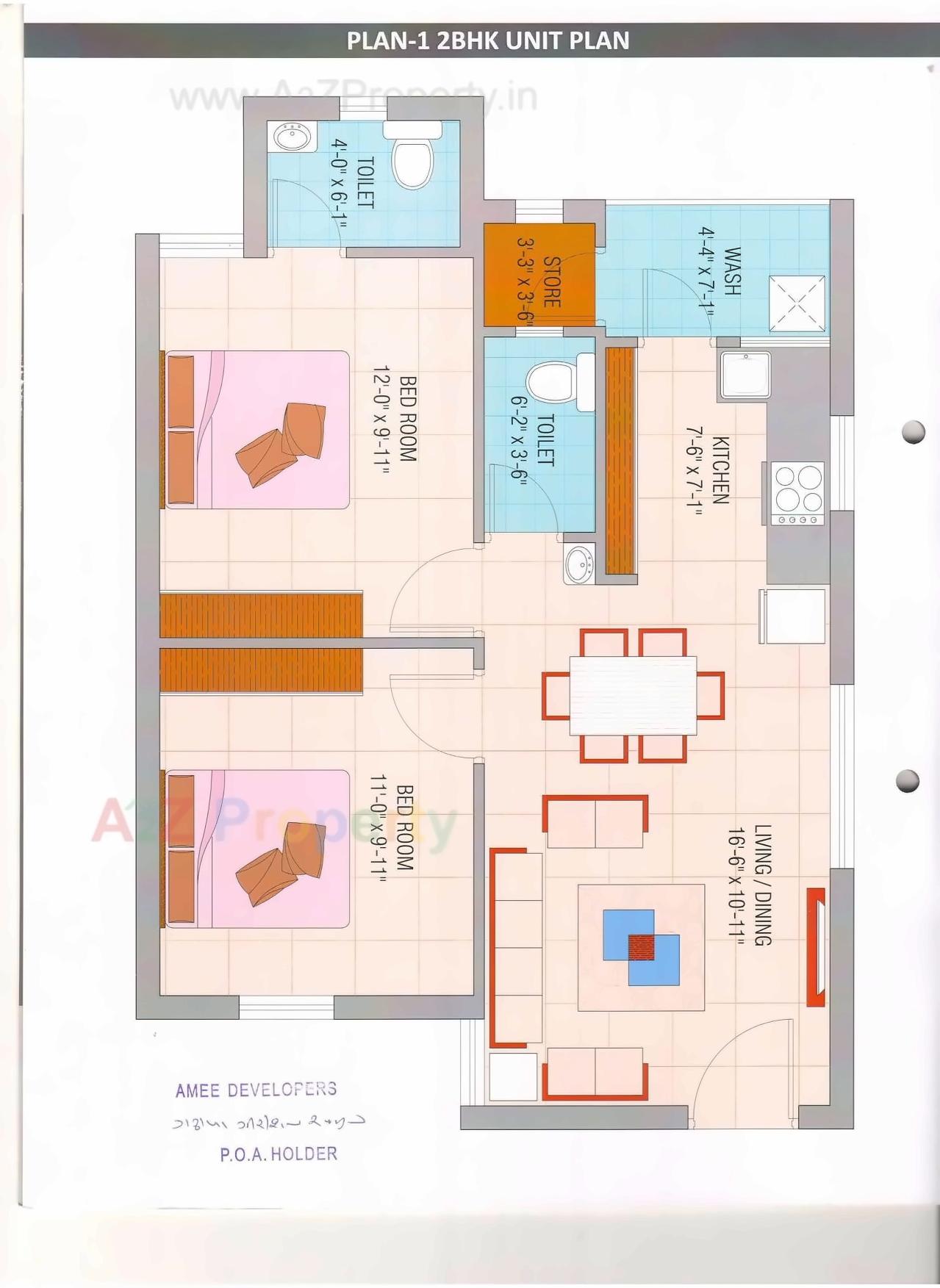 Layout of real estate project Palm City located at Raiya, Rajkot, Gujarat