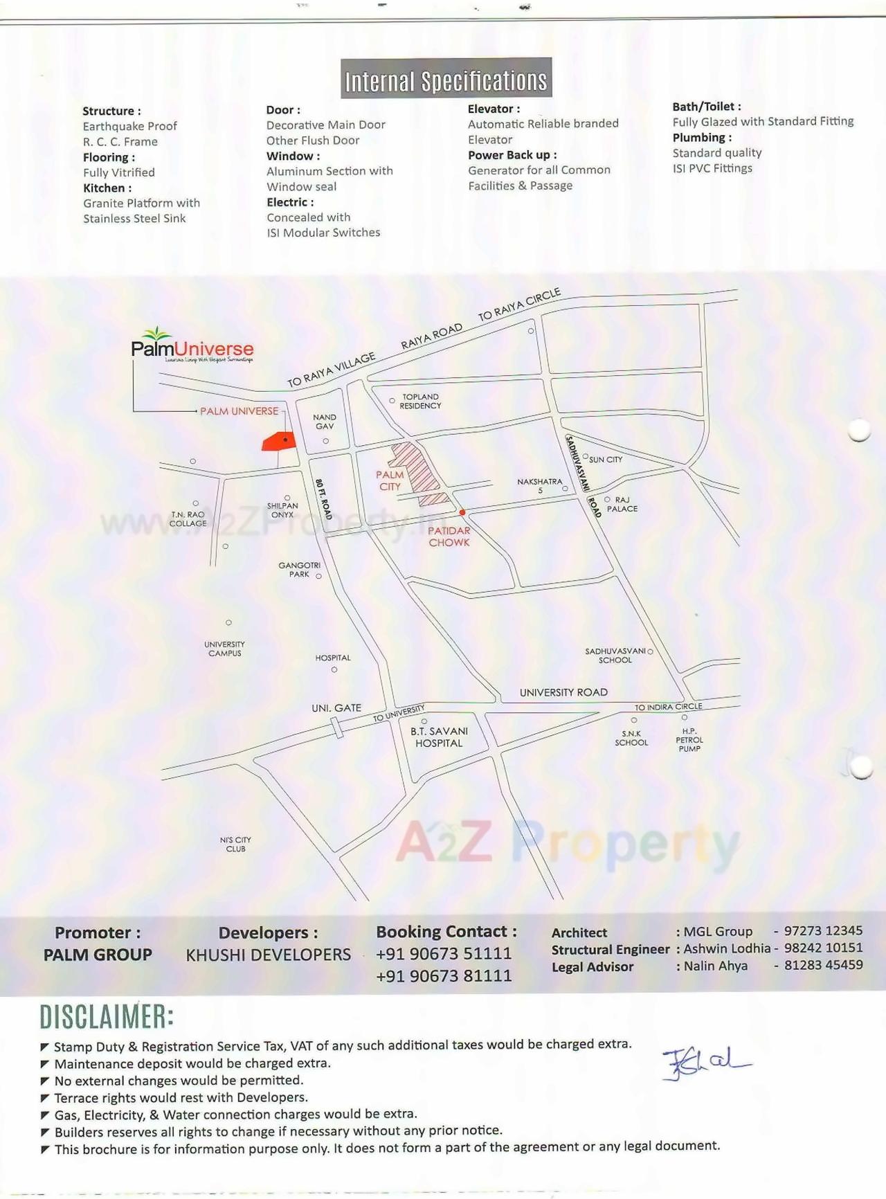  of real estate project Palm Universe 2efg located at Raiya, Rajkot, Gujarat