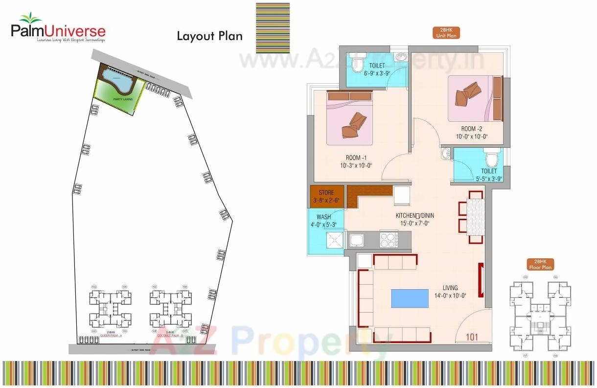 Layout of real estate project Palm Universe located at Raiya, Rajkot, Gujarat