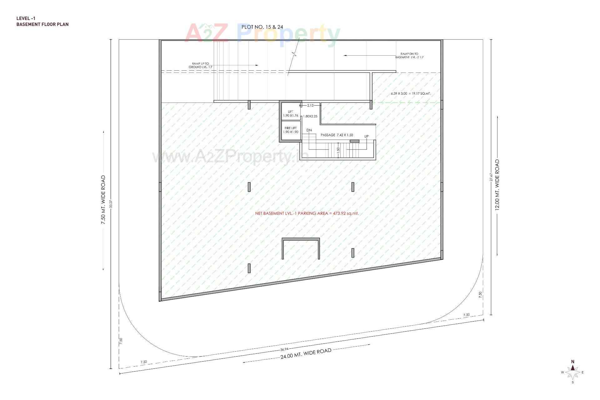Layout of real estate project Pan Empire located at Nanamava, Rajkot, Gujarat