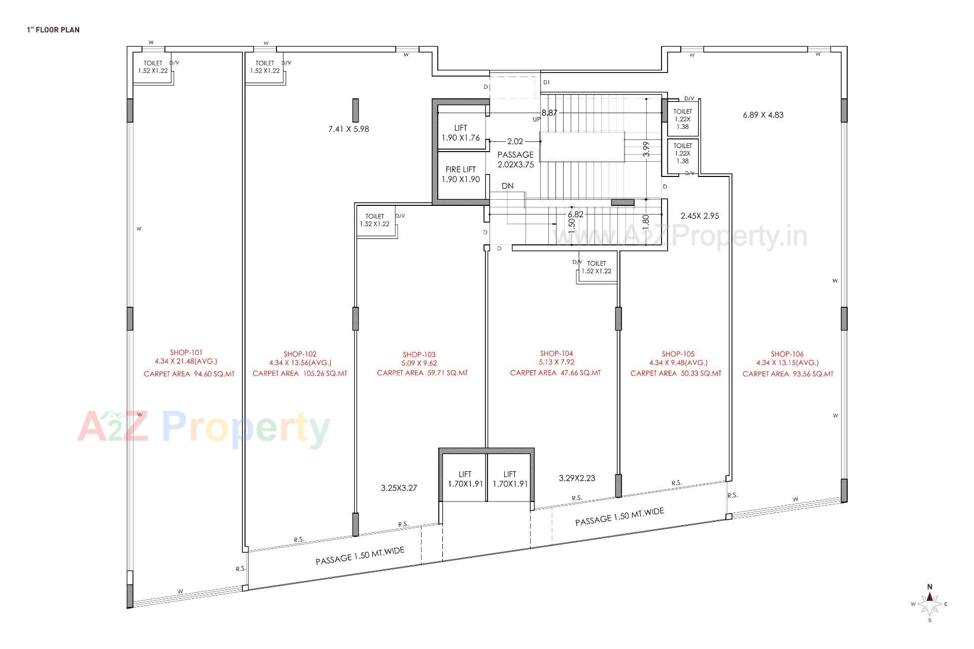 Layout of real estate project Pan Empire located at Nanamava, Rajkot, Gujarat