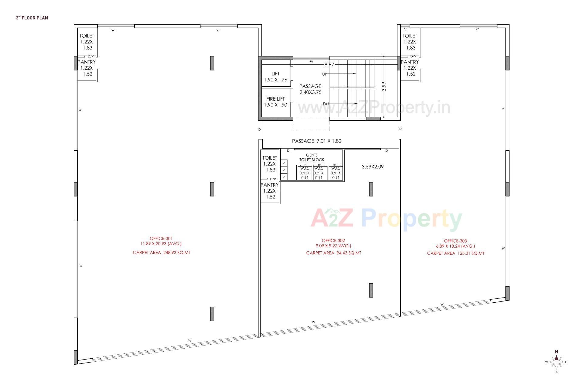 Layout of real estate project Pan Empire located at Nanamava, Rajkot, Gujarat