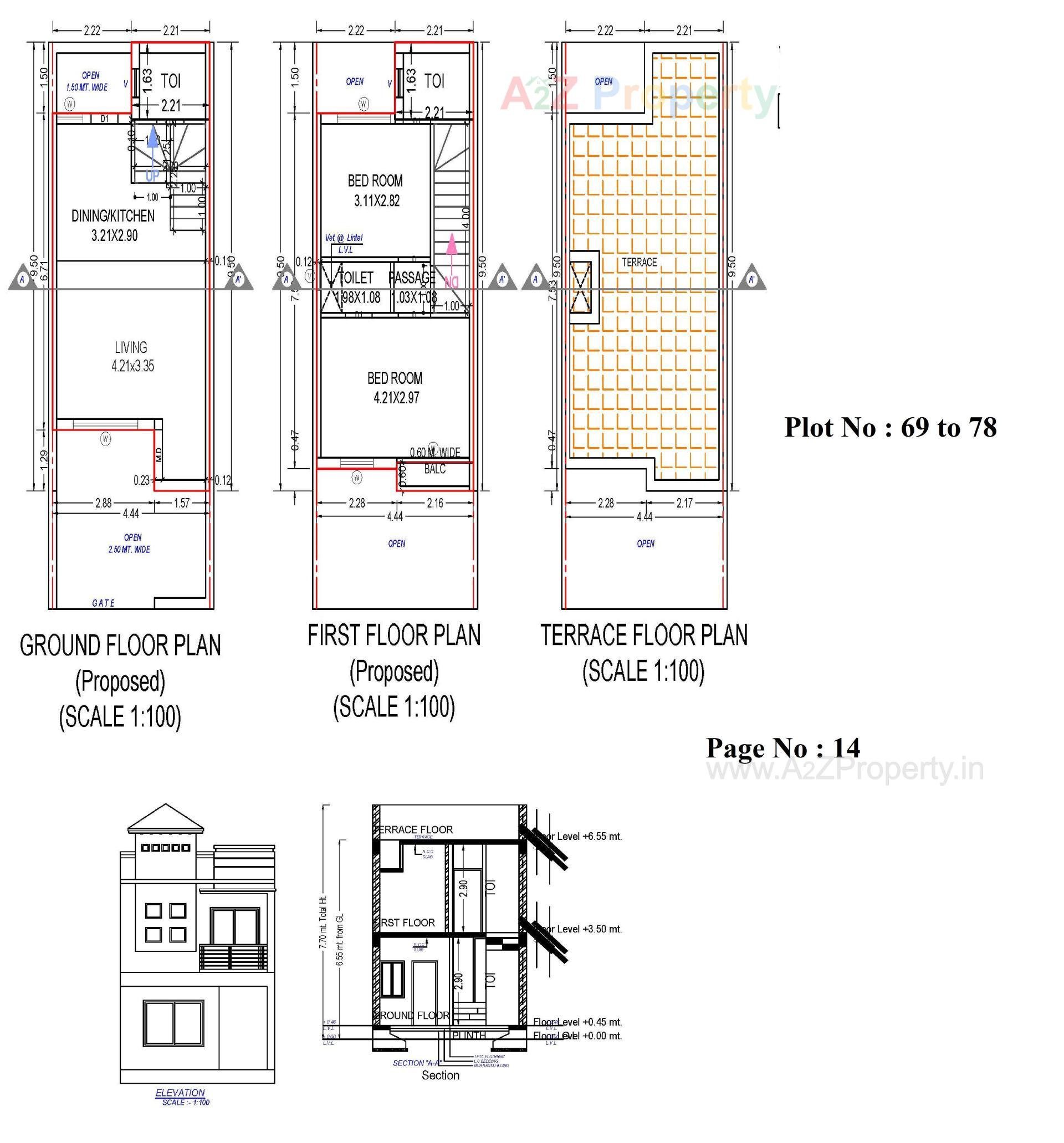 Layout of real estate project Panchvati Greens located at Ghanteshwar, Rajkot, Gujarat
