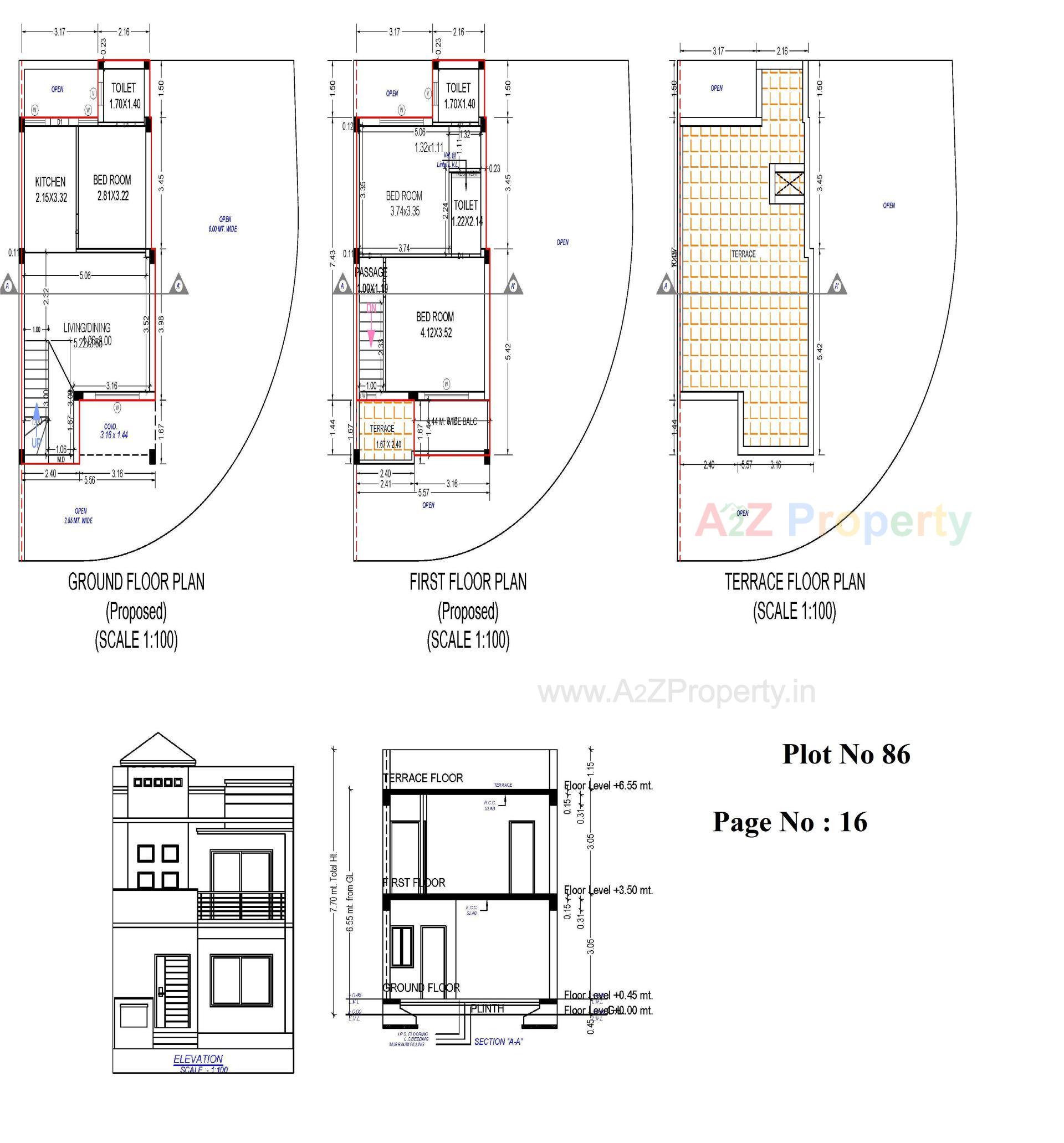 Layout of real estate project Panchvati Greens located at Ghanteshwar, Rajkot, Gujarat