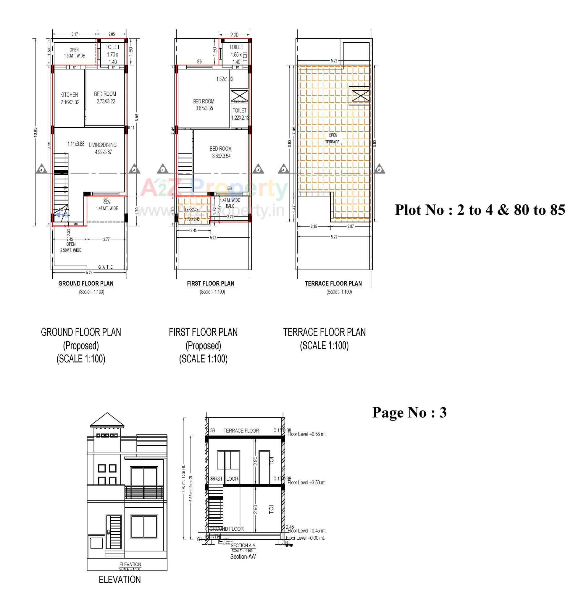 Layout of real estate project Panchvati Greens located at Ghanteshwar, Rajkot, Gujarat