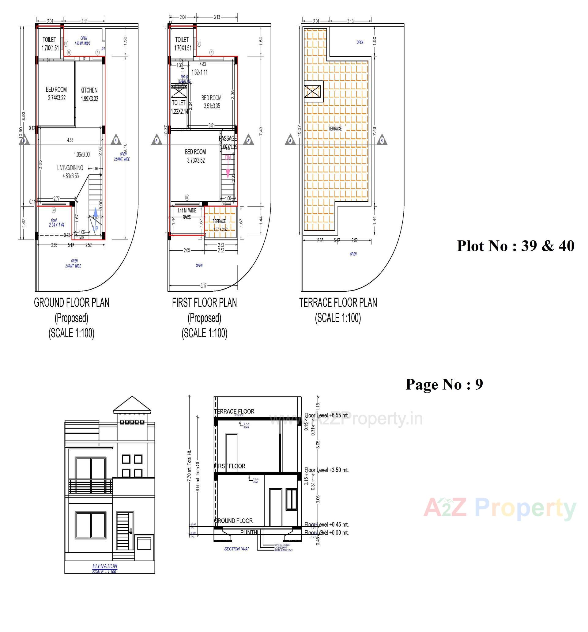 Layout of real estate project Panchvati Greens located at Ghanteshwar, Rajkot, Gujarat