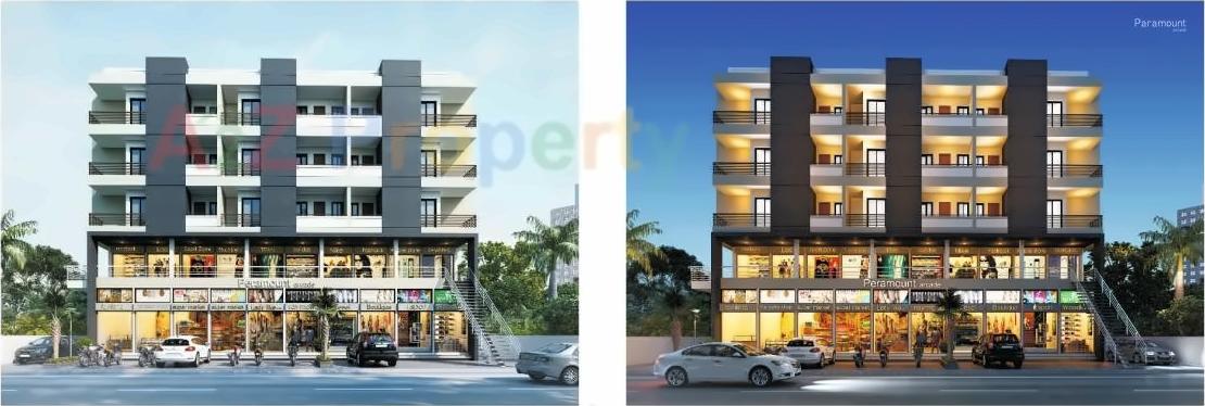 3D Elevation of real estate project Paramount Arcad located at Rajkot, Rajkot, Gujarat