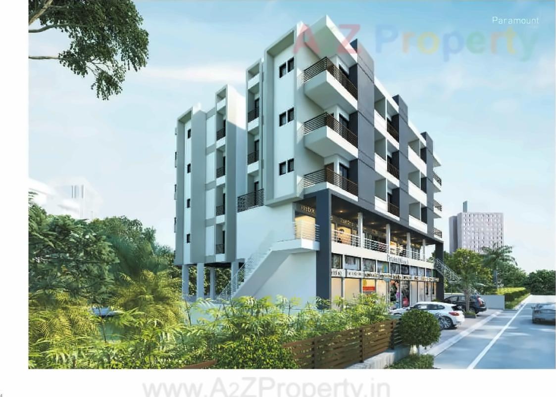 3D Elevation of real estate project Paramount Arcad located at Rajkot, Rajkot, Gujarat