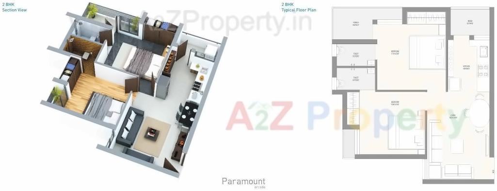 Layout of real estate project Paramount Arcad located at Rajkot, Rajkot, Gujarat