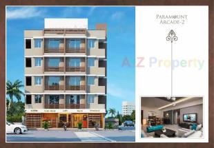 Elevation of real estate project Paramount Arcade located at Madhapar, Rajkot, Gujarat