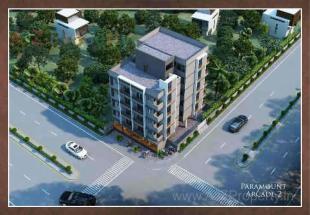 Elevation of real estate project Paramount Arcade located at Madhapar, Rajkot, Gujarat