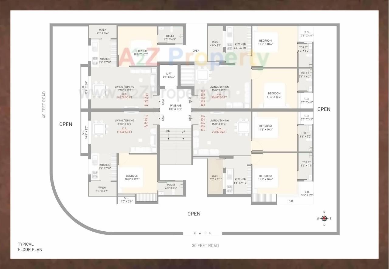 Layout of real estate project Paramount Arcade located at Madhapar, Rajkot, Gujarat