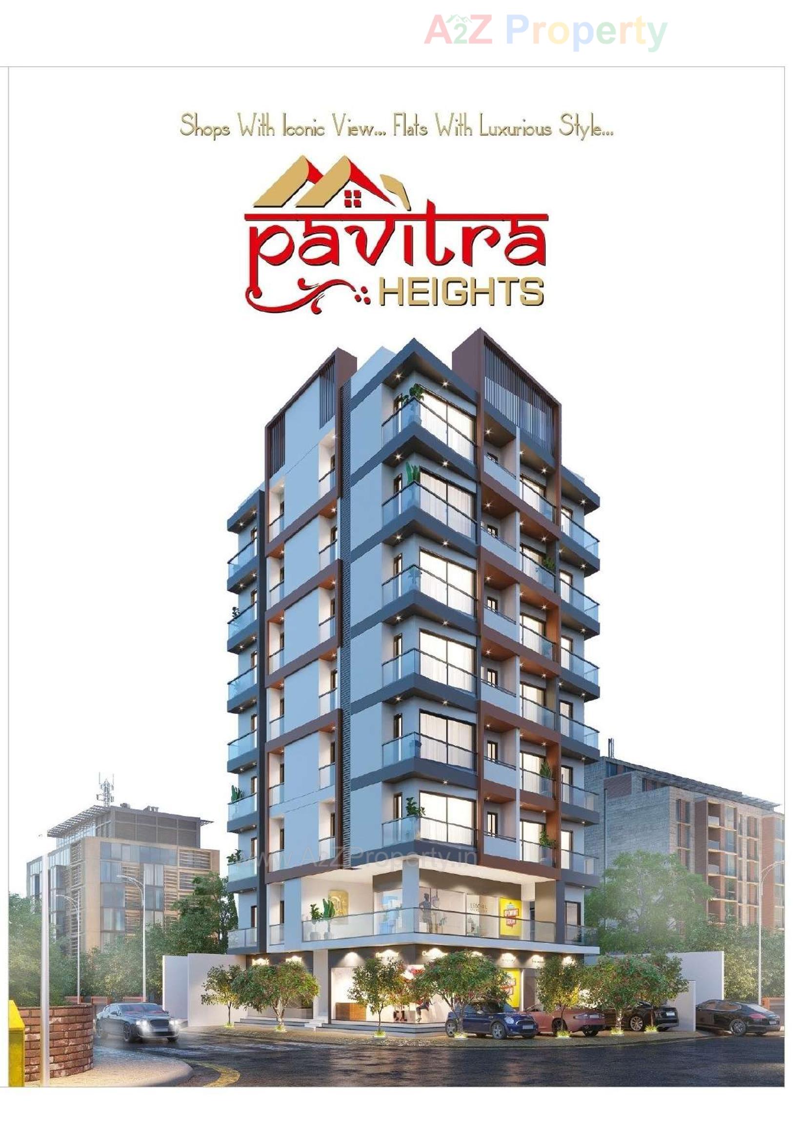 3D Elevation of real estate project Pavitra Heights located at Kothariya, Rajkot, Gujarat