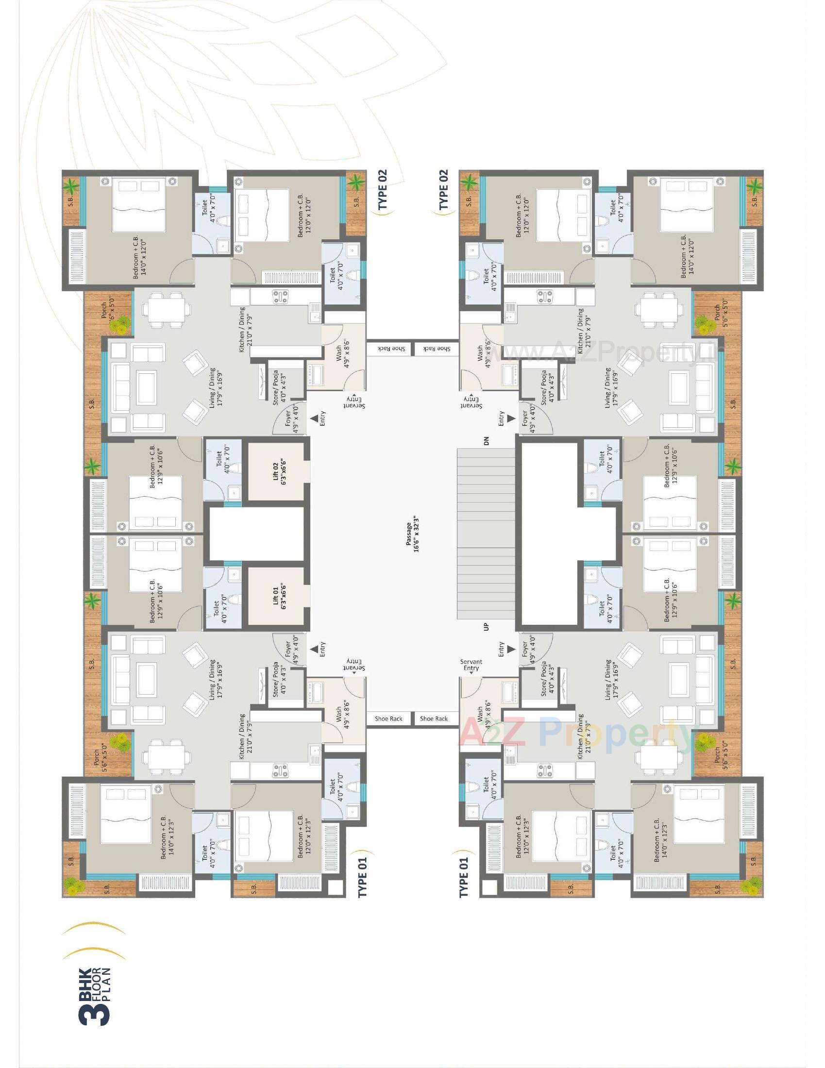 Layout of real estate project Pavitram located at Mavdi, Rajkot, Gujarat