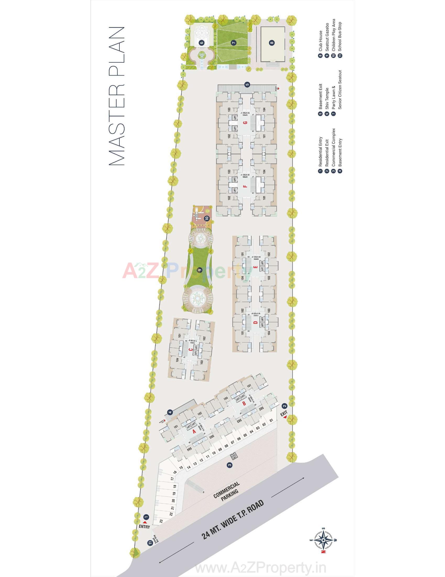 Layout of real estate project Pavitram located at Mavdi, Rajkot, Gujarat